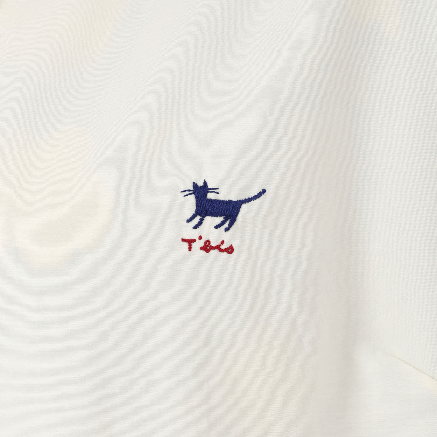 T’BIS STUDIO ウェザークロス猫刺繍シャツ - 画像3