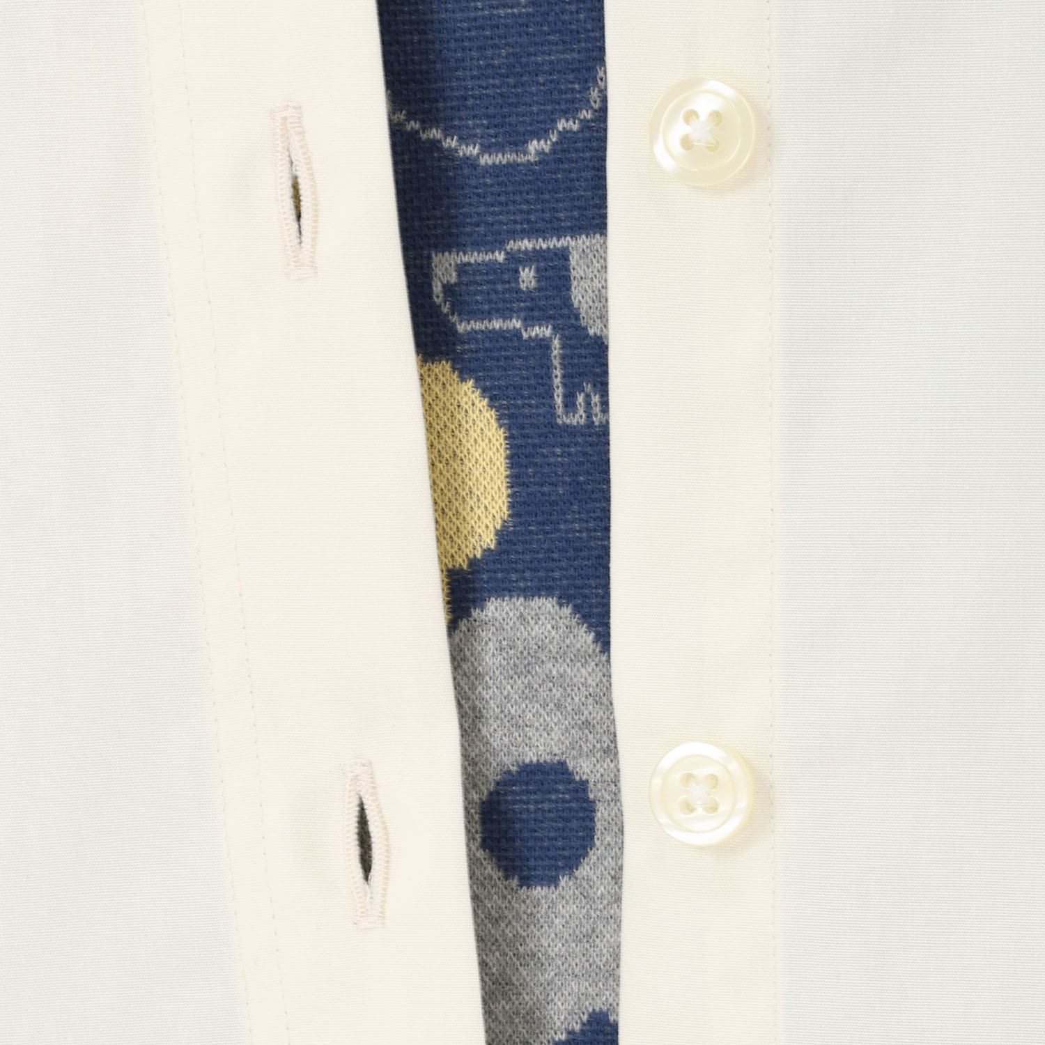 T’BIS STUDIO ウェザークロス猫刺繍シャツ - 画像5