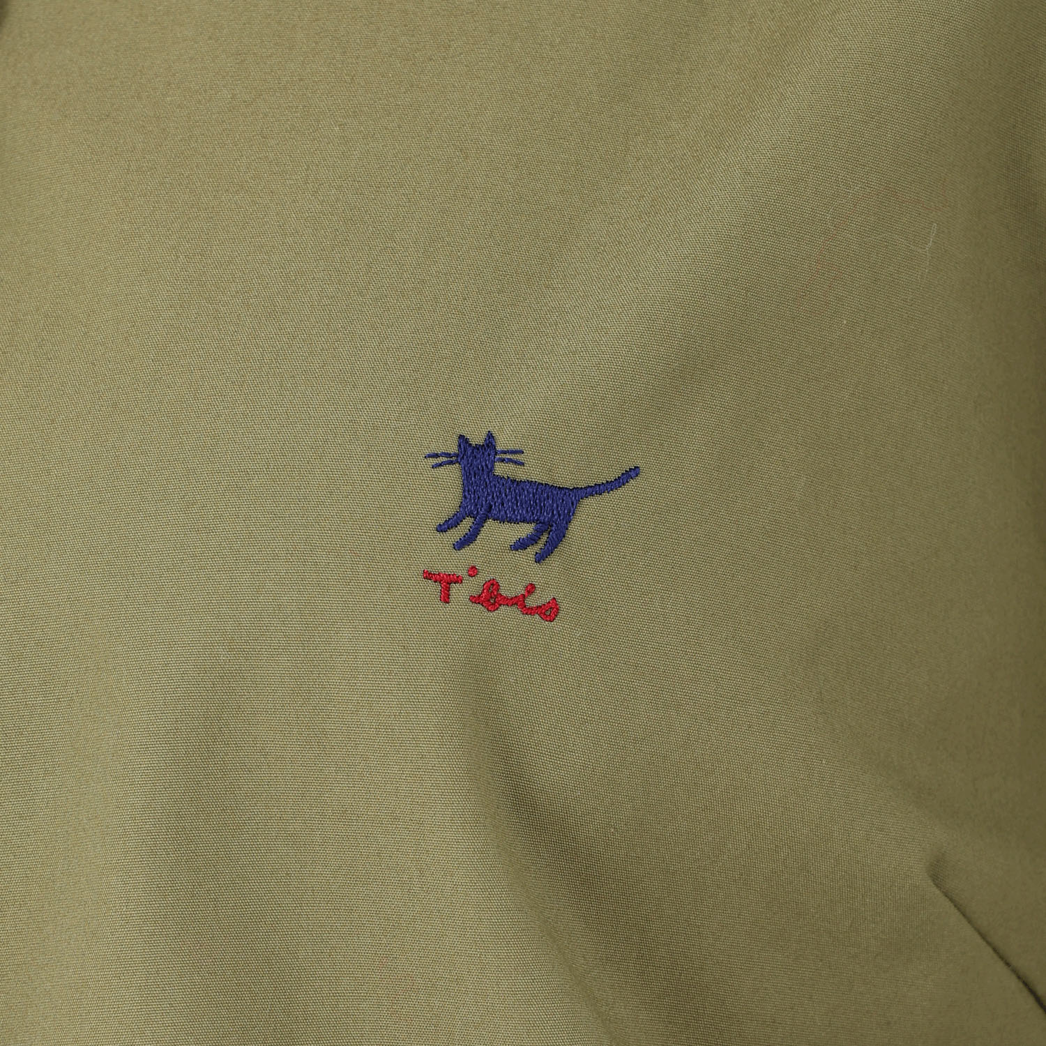 T’BIS STUDIO ウェザークロス猫刺繍シャツ - 画像10