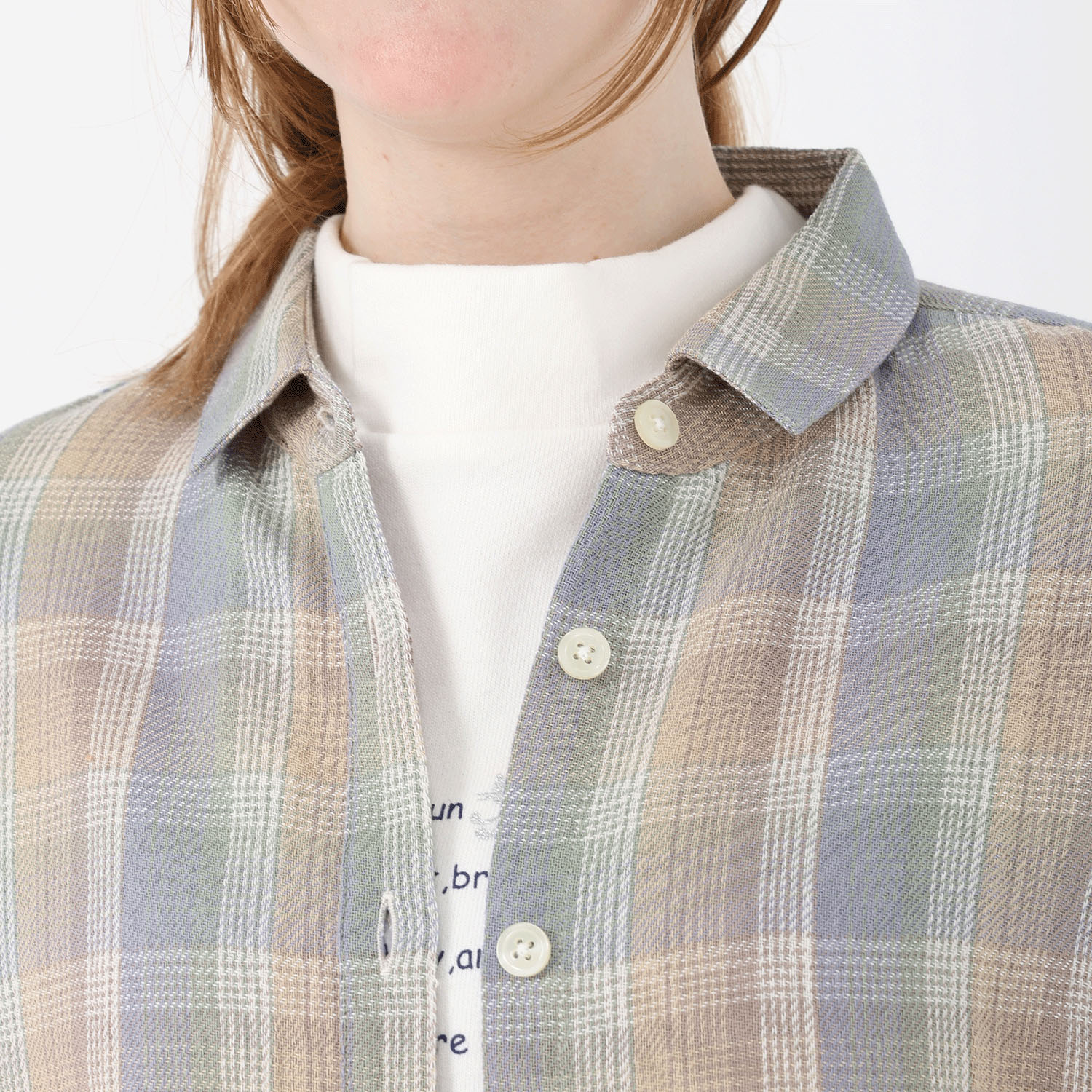 T’BIS STUDIO 長袖チェックポケット付きシャツ - 画像6