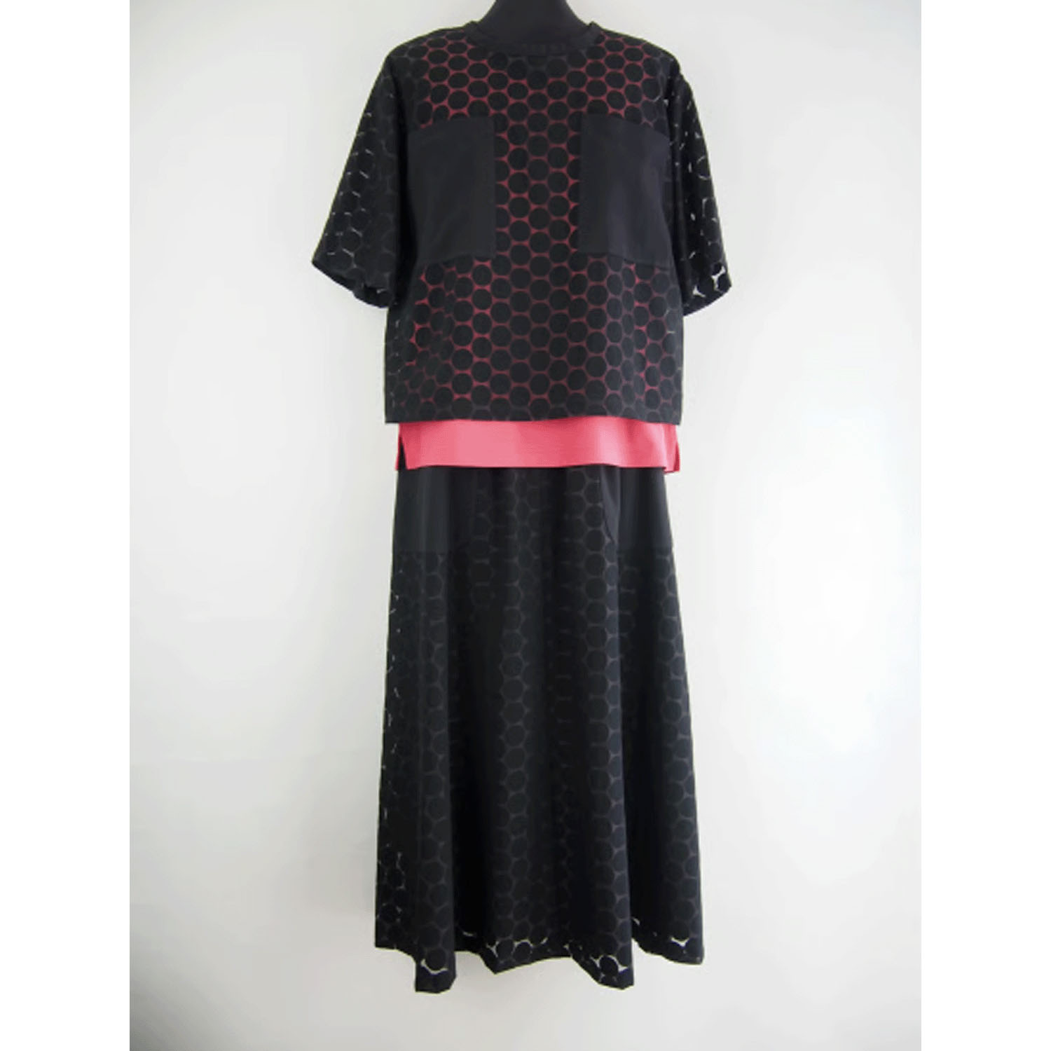 GIPSY BLUE オーガンジードットクロスポケット付ティーブラウス - 画像11