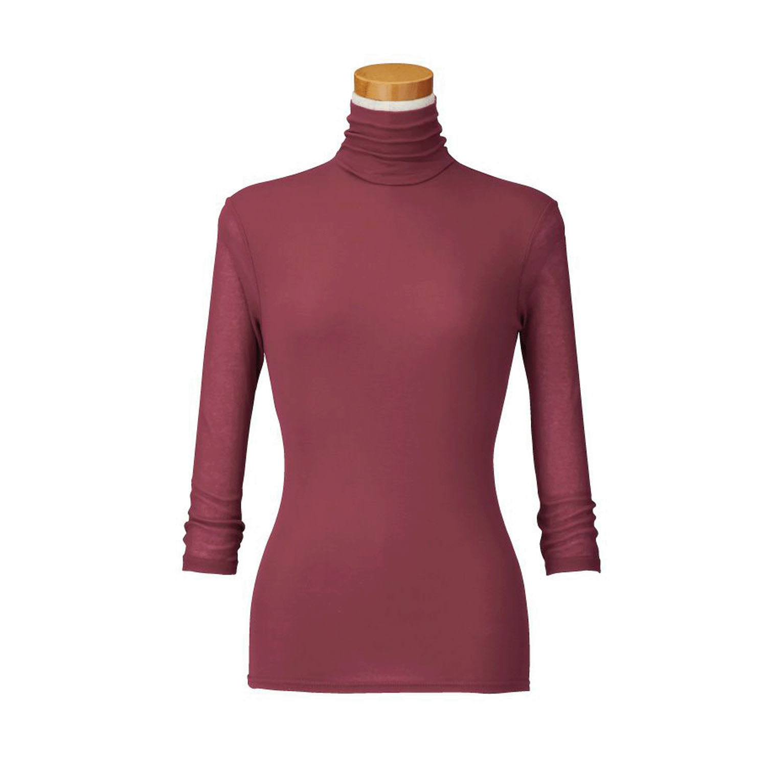 【お取り寄せ】天使の綿シフォン ハイネック7分2重袖 - 画像5