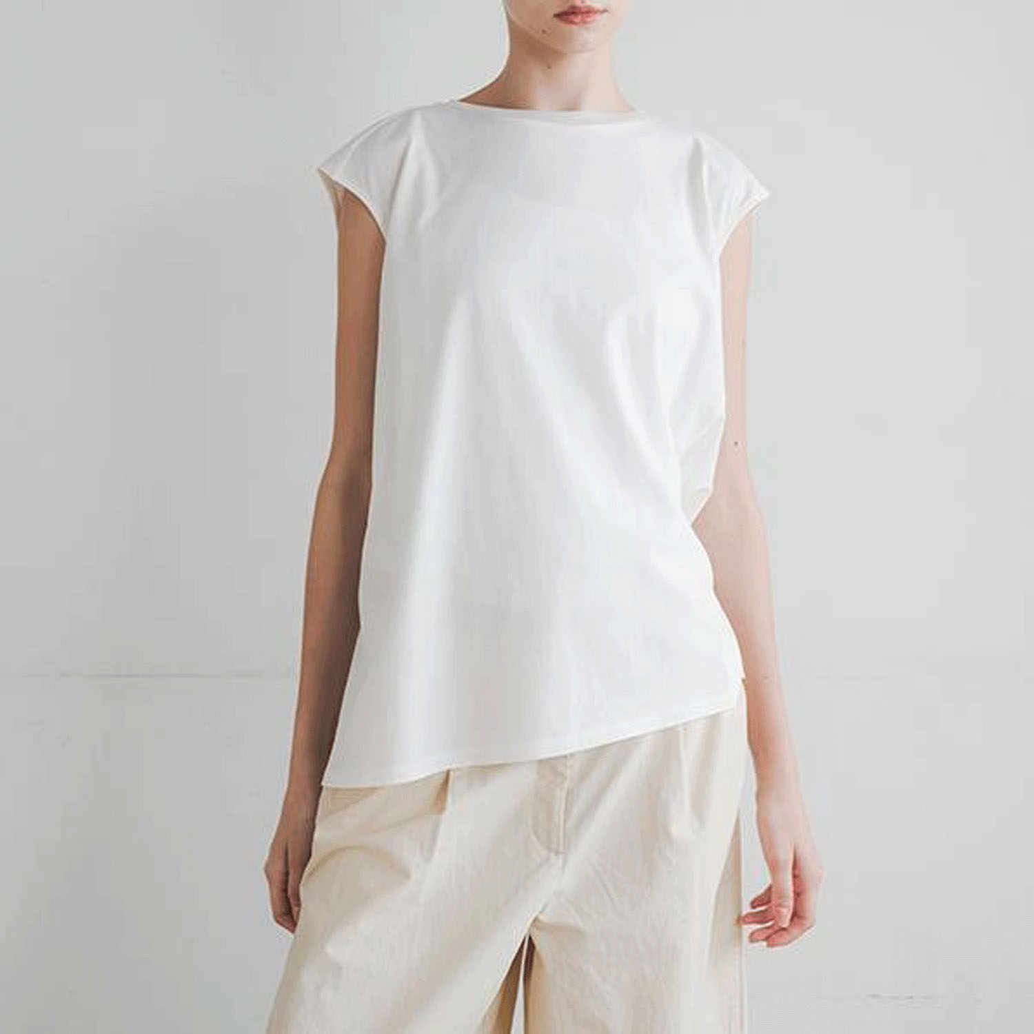 【お取り寄せ】akane アシメフレンチスリーブトップス