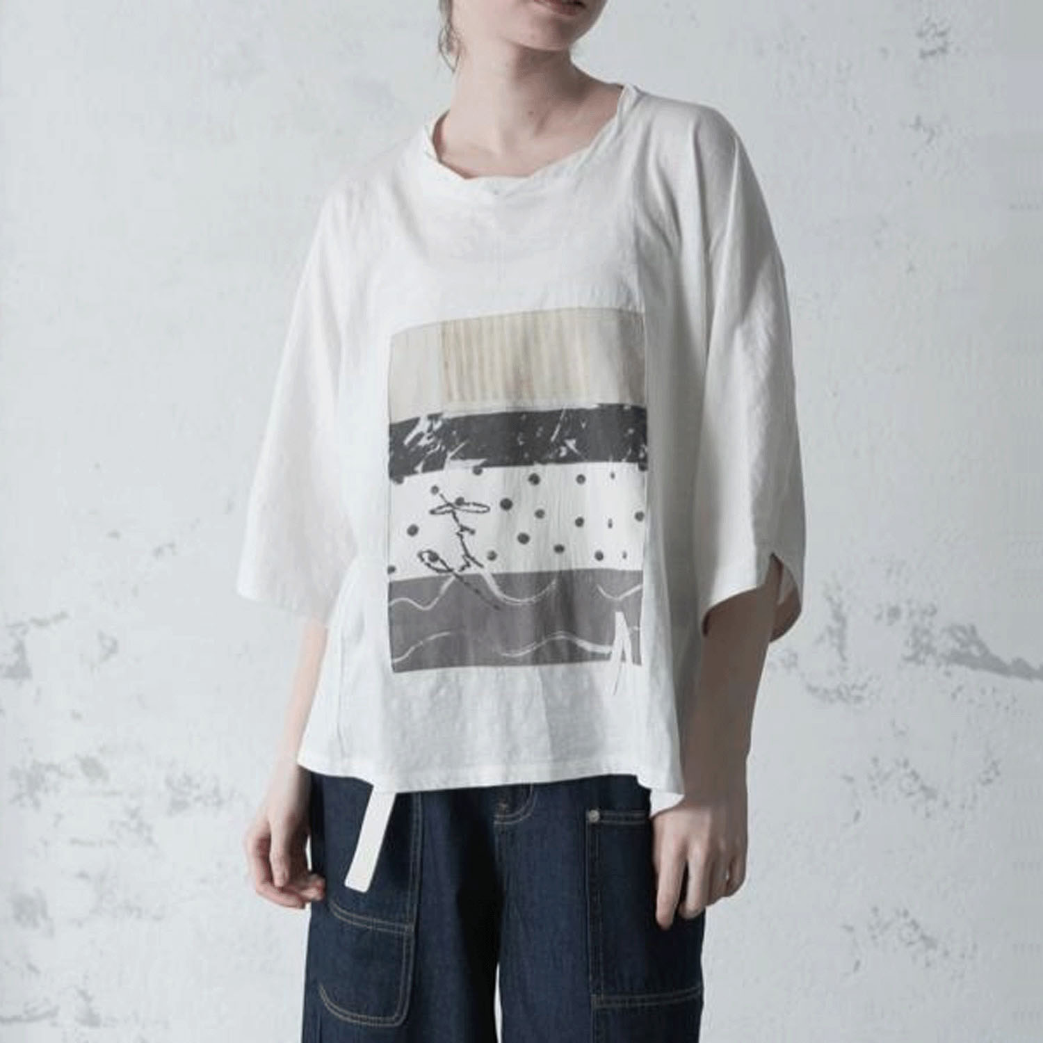 【お取り寄せ】akane ドルマンプリントTシャツ