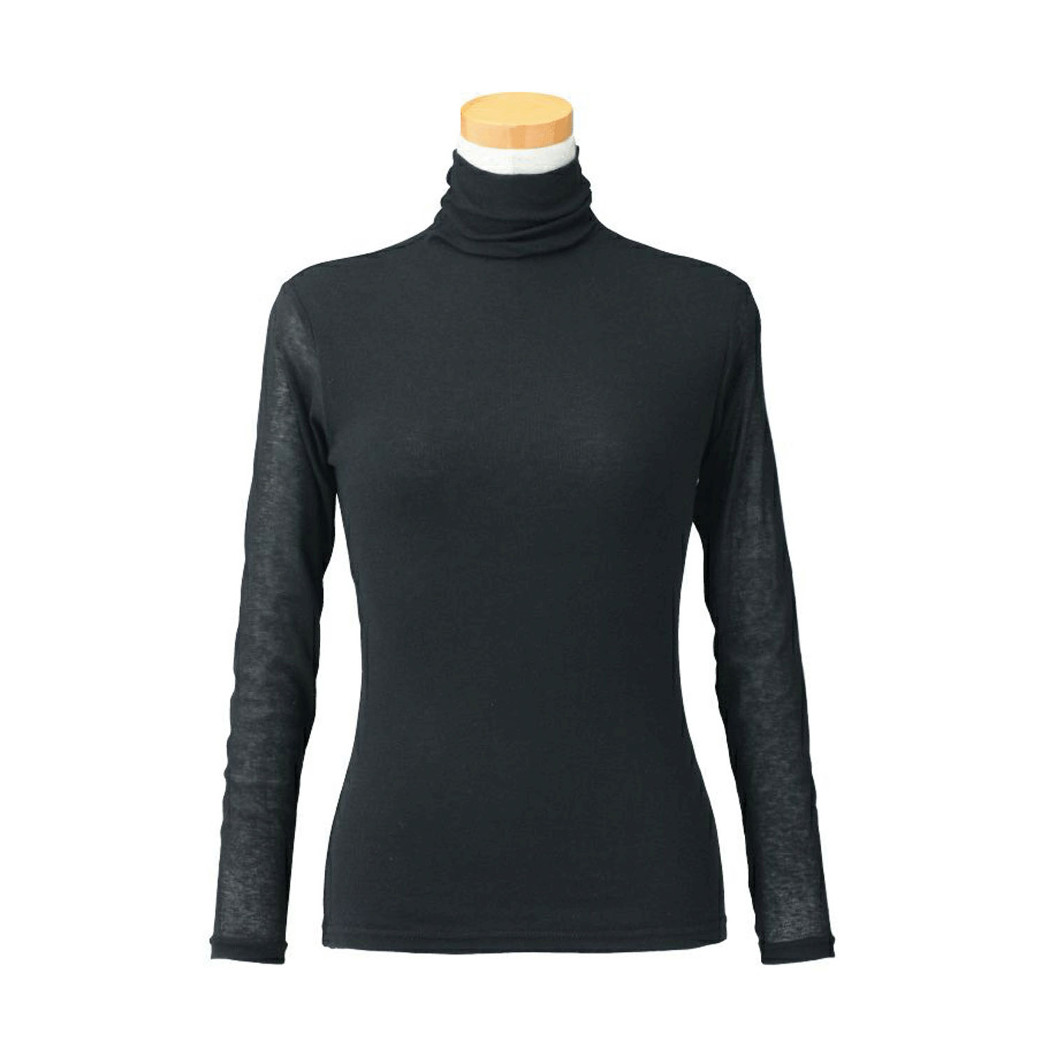 【お取り寄せ】天使の綿シフォン ハイネック長袖 2重袖 - 画像15