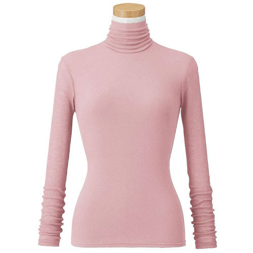 【お取り寄せ】天使の綿シフォン ハイネック長袖 2重袖 - 画像21