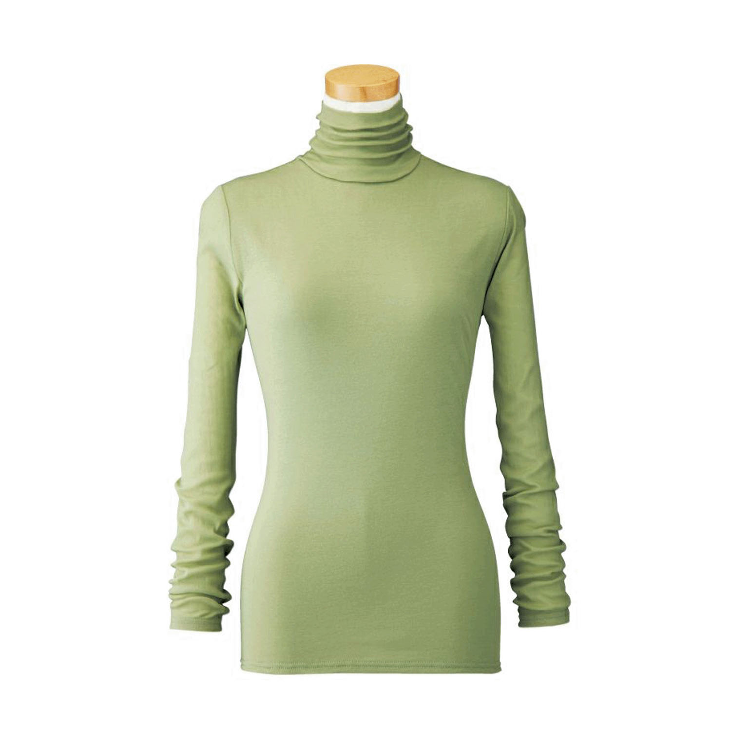 【お取り寄せ】天使の綿シフォン ハイネック長袖 2重袖 - 画像22