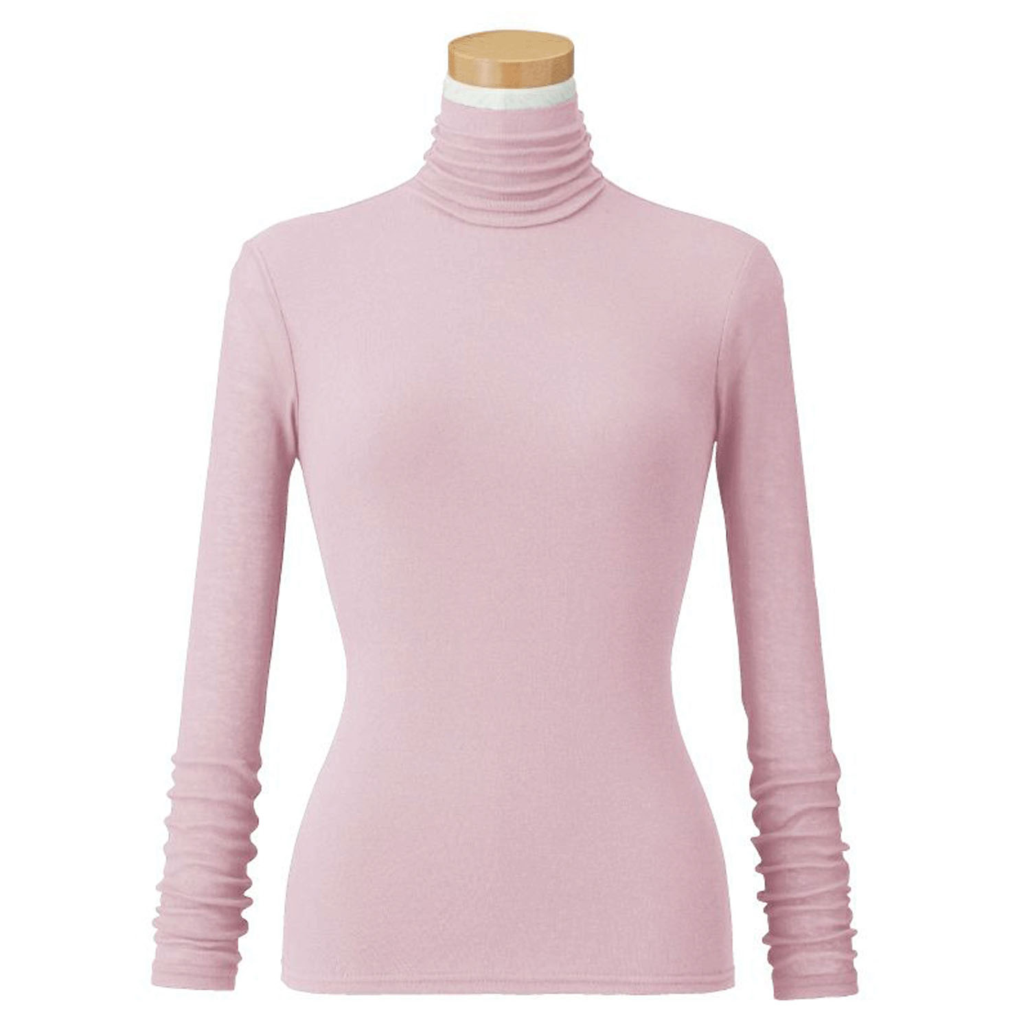 【お取り寄せ】天使の綿シフォン ハイネック長袖 2重袖 - 画像10