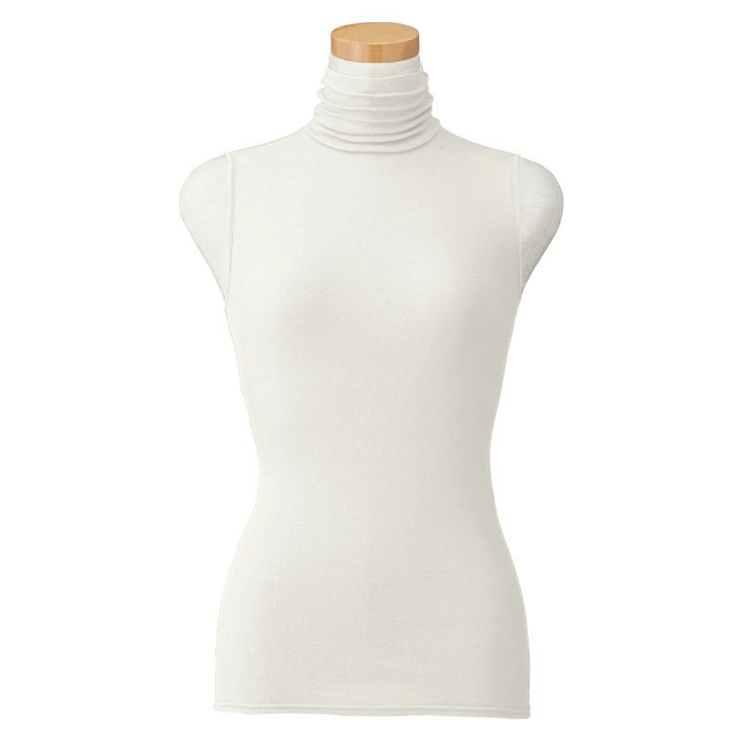 【お取り寄せ】 天使の綿シフォン ハイネックノースリーブ - 画像8