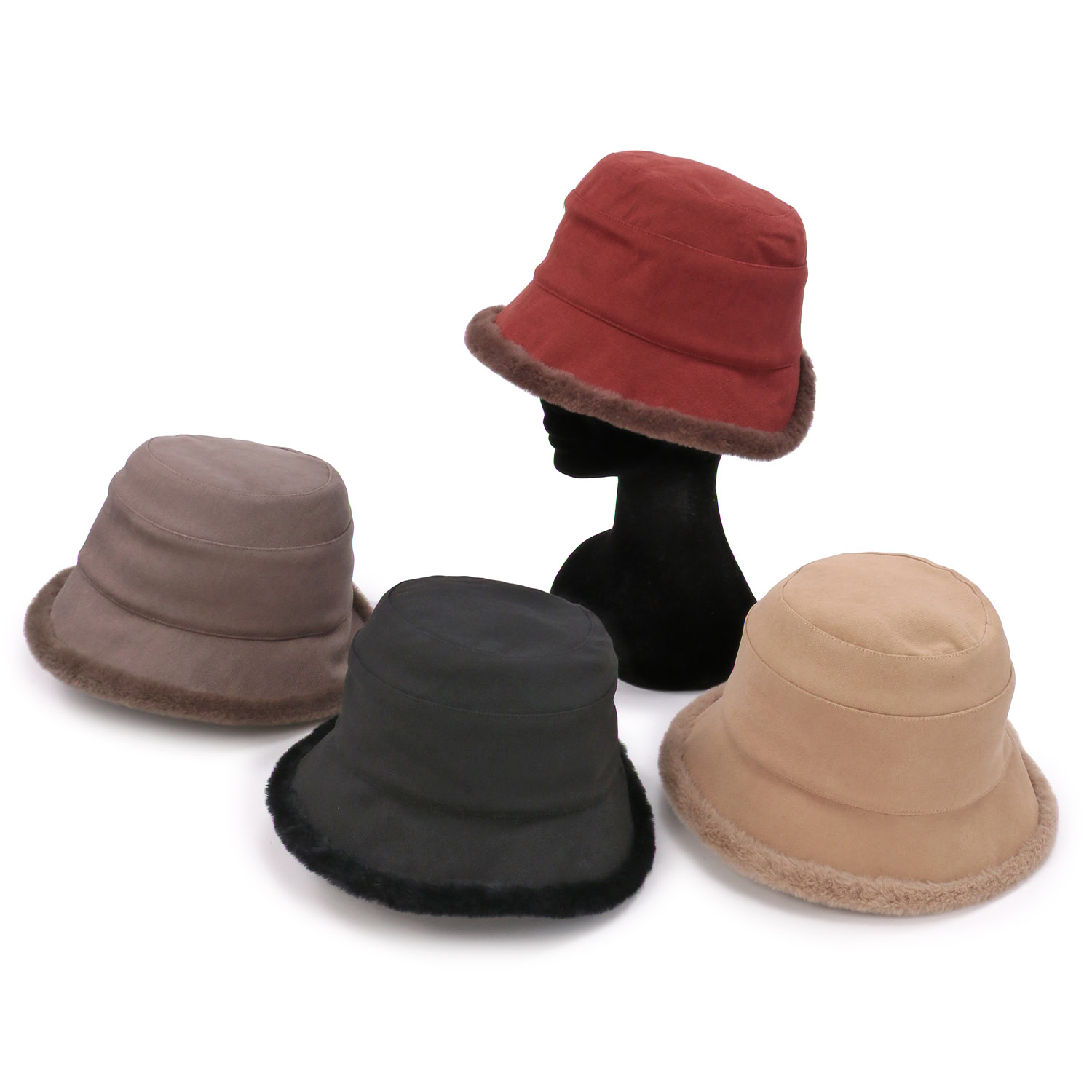 ファーリバーシブル スリットハット