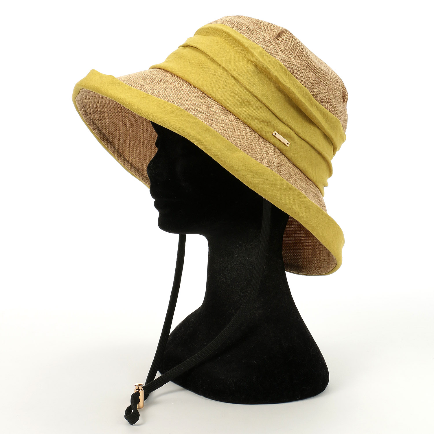 疑麻ギャザーエッジアップハット - 画像3