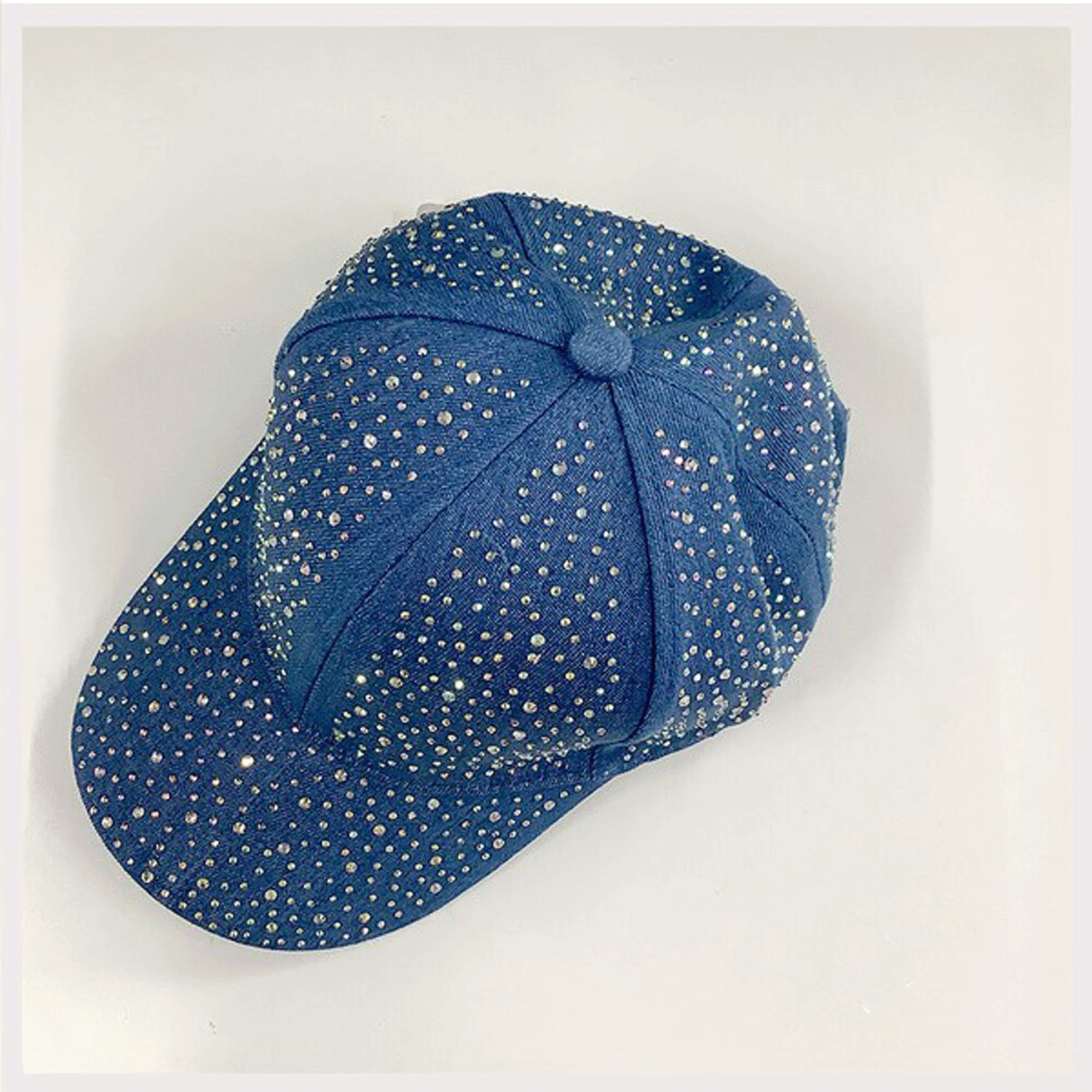 ラインストーンデニムキャップ