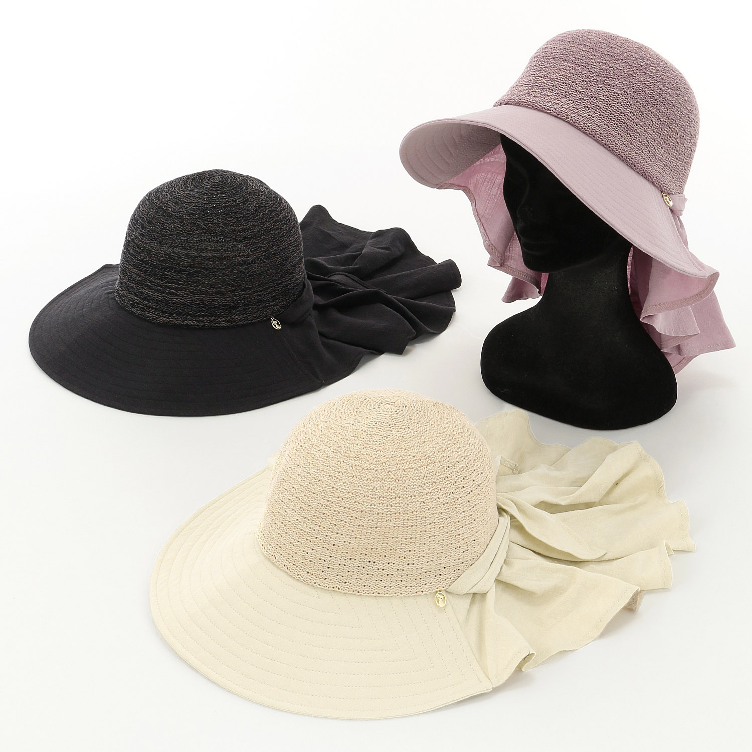 サーモシェードハット ネコチャーム - 画像1