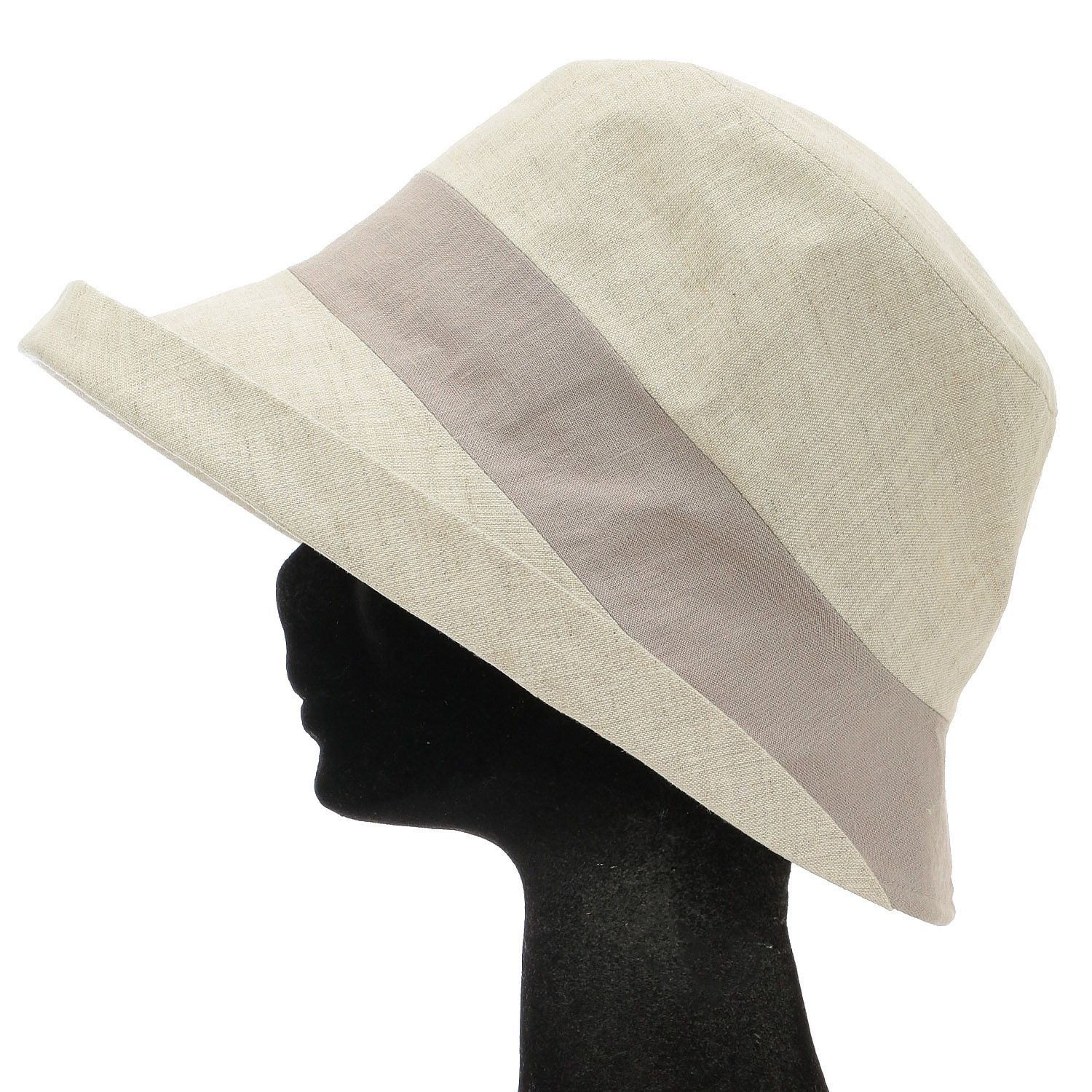 リネンオブザーハット バイカラー