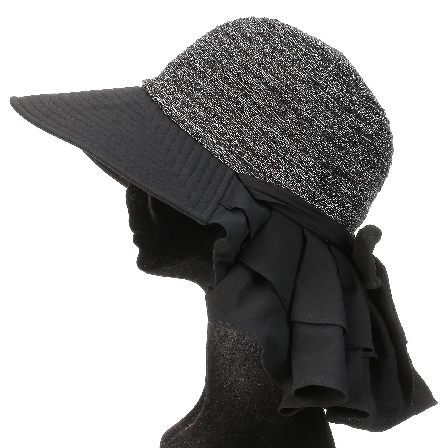 【ブラックM、ベージュM、ネイビーM終了】ミックスサーモシェードハット - 画像2