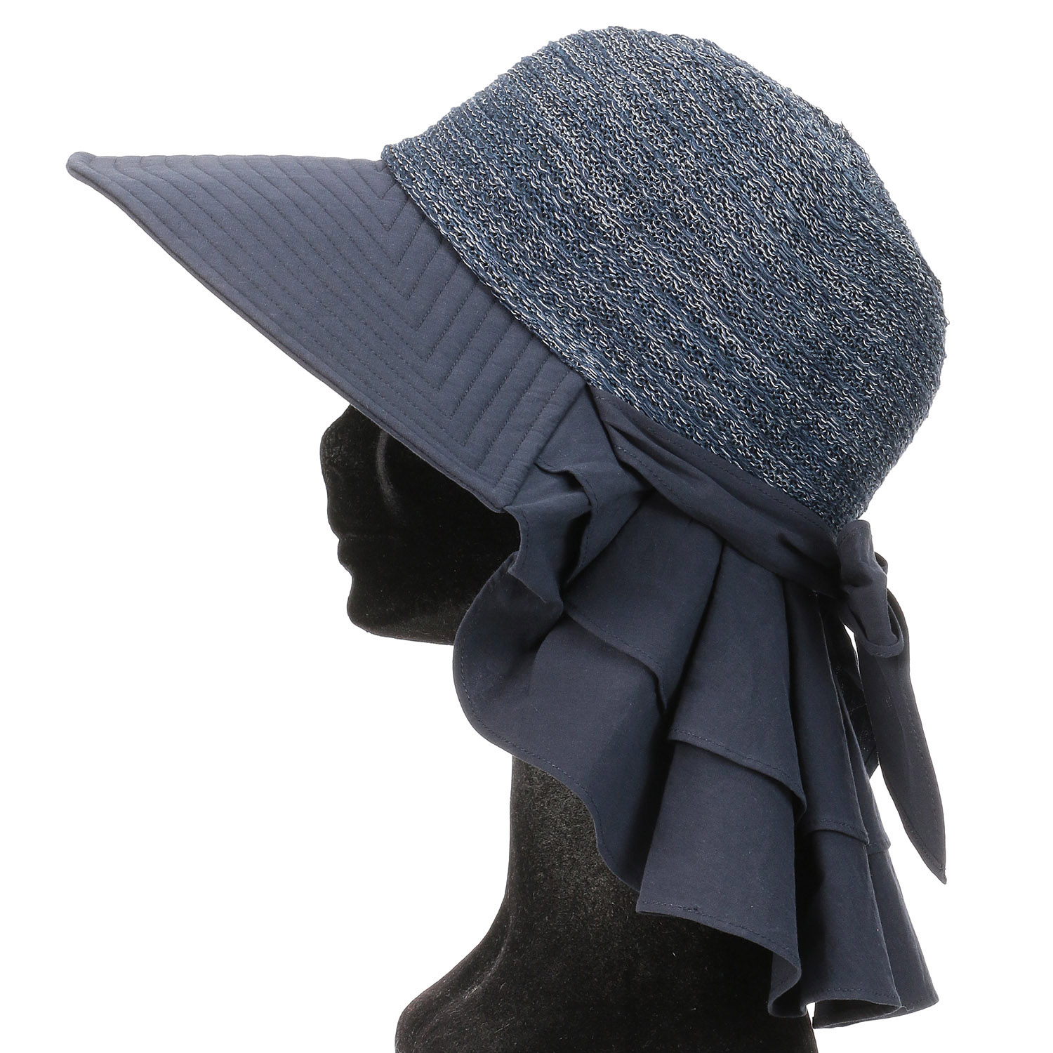 【ブラックM、ベージュM、ネイビーM終了】ミックスサーモシェードハット - 画像6