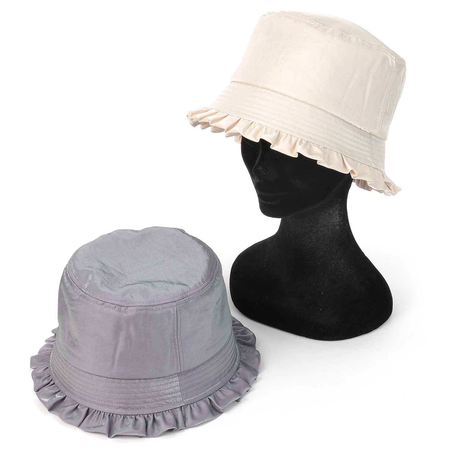 フリルバケットハット