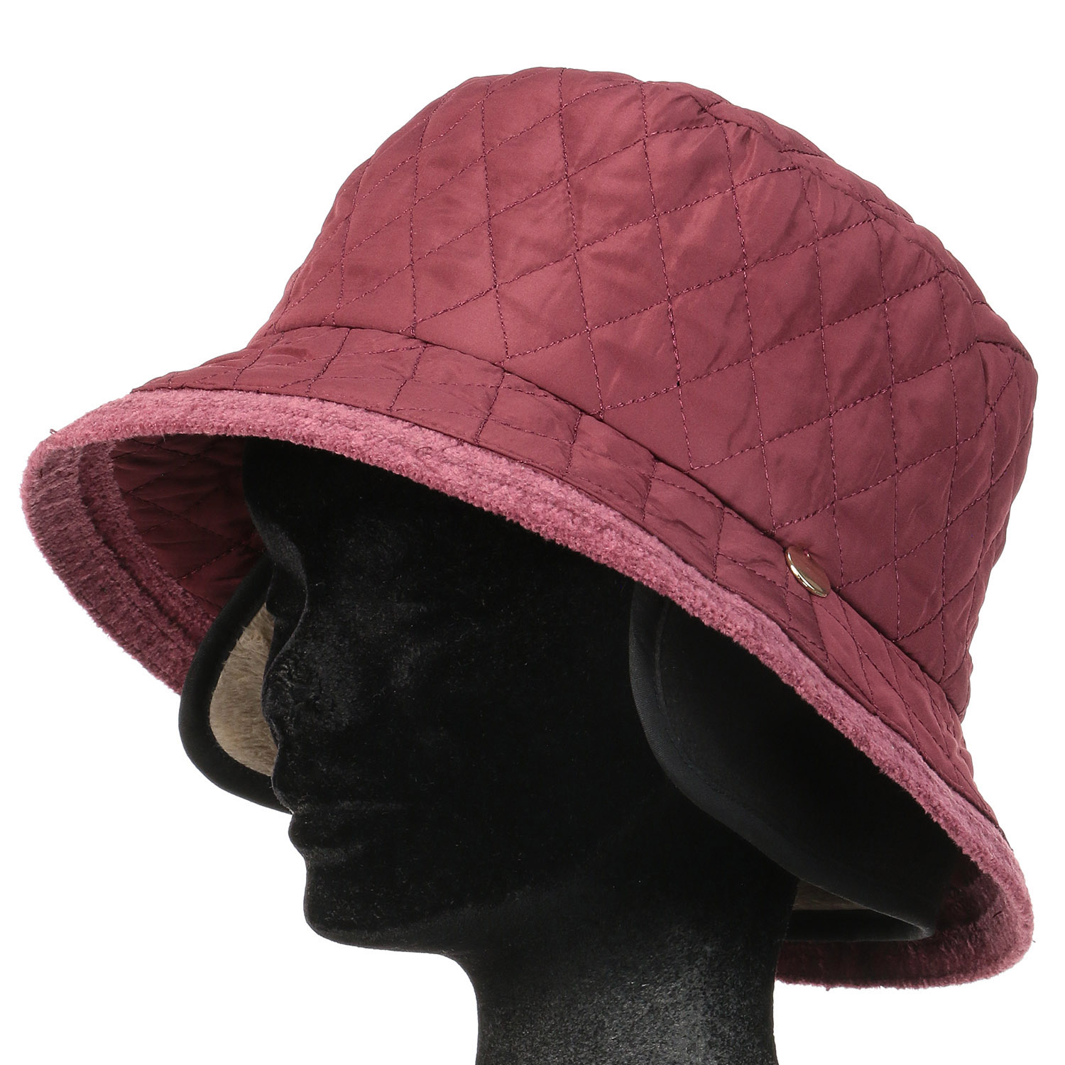 耳付きキルティングダウンハット - 画像4