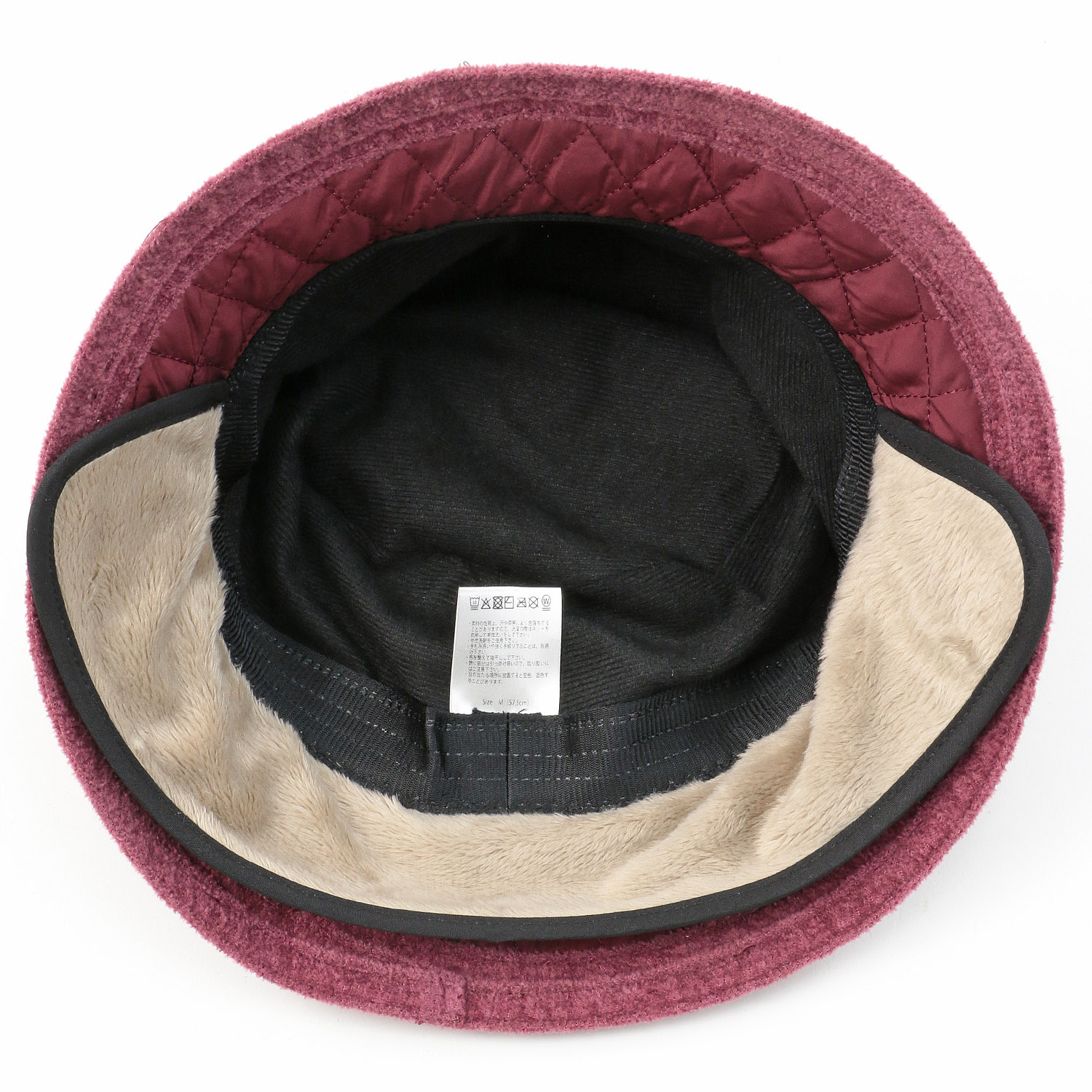 耳付きキルティングダウンハット - 画像6