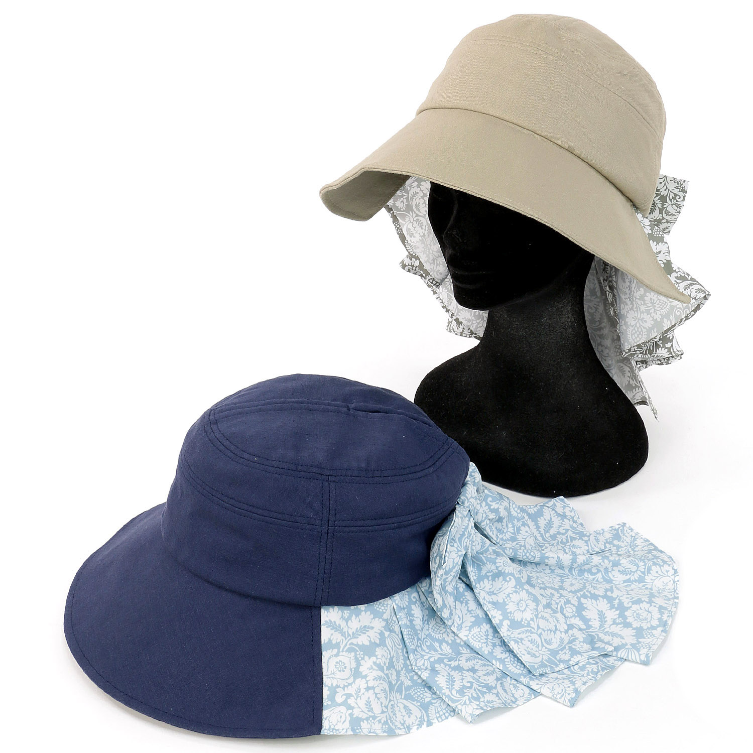 ウィリアムモリス  後ろ割れ襟足ハット