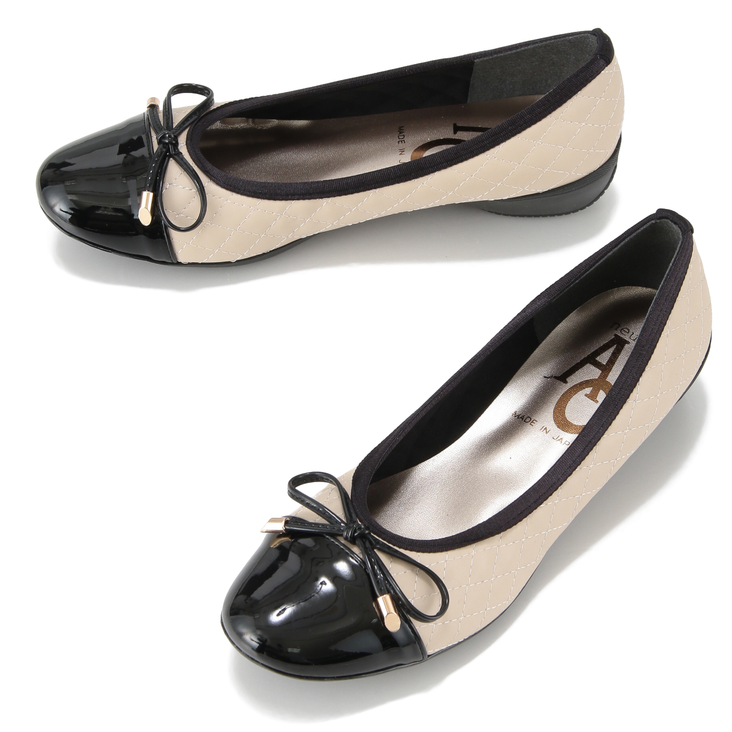 AC エナメルコンビパンプス1248 - 画像3