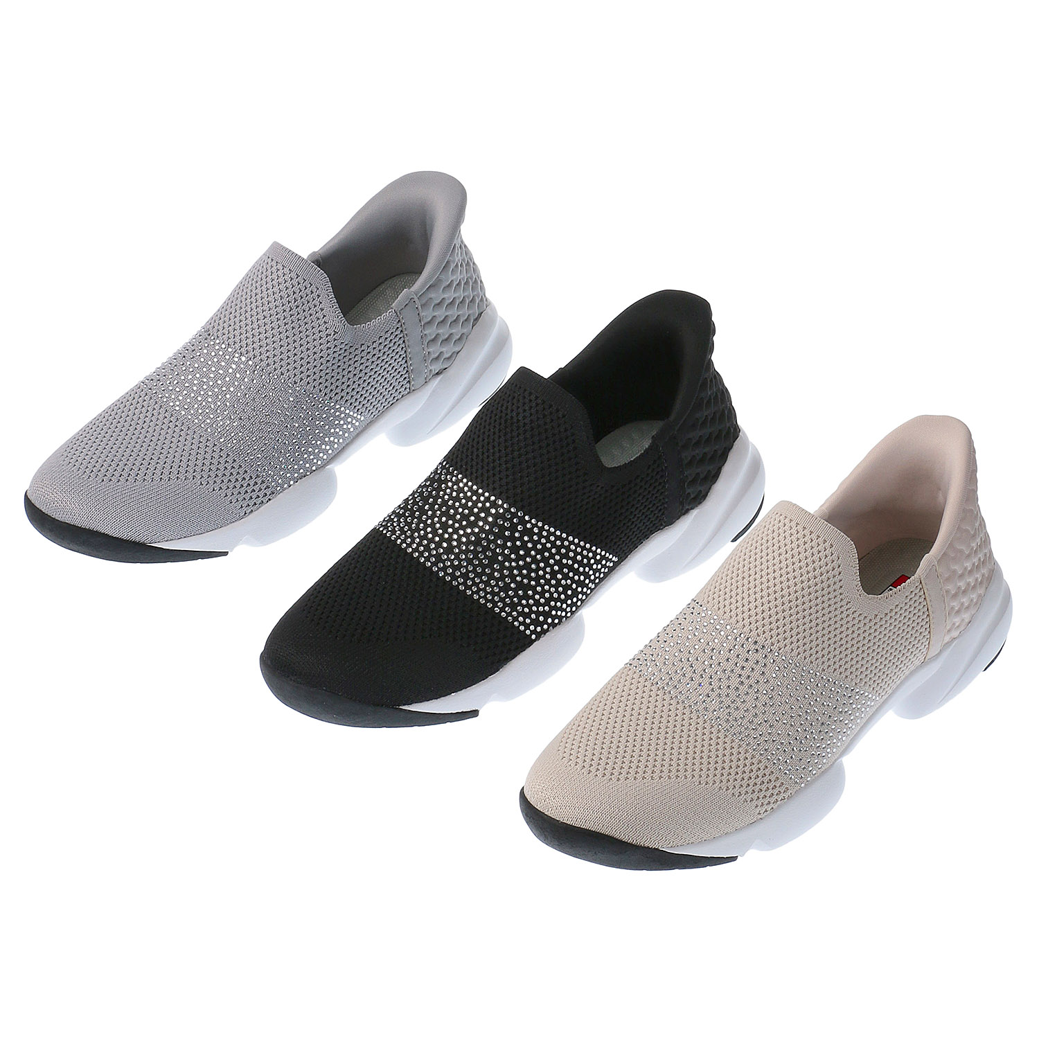 【するっと脱ぎ履きスニーカー】SPEEDY DUCK するっとINニットスニーカー8072