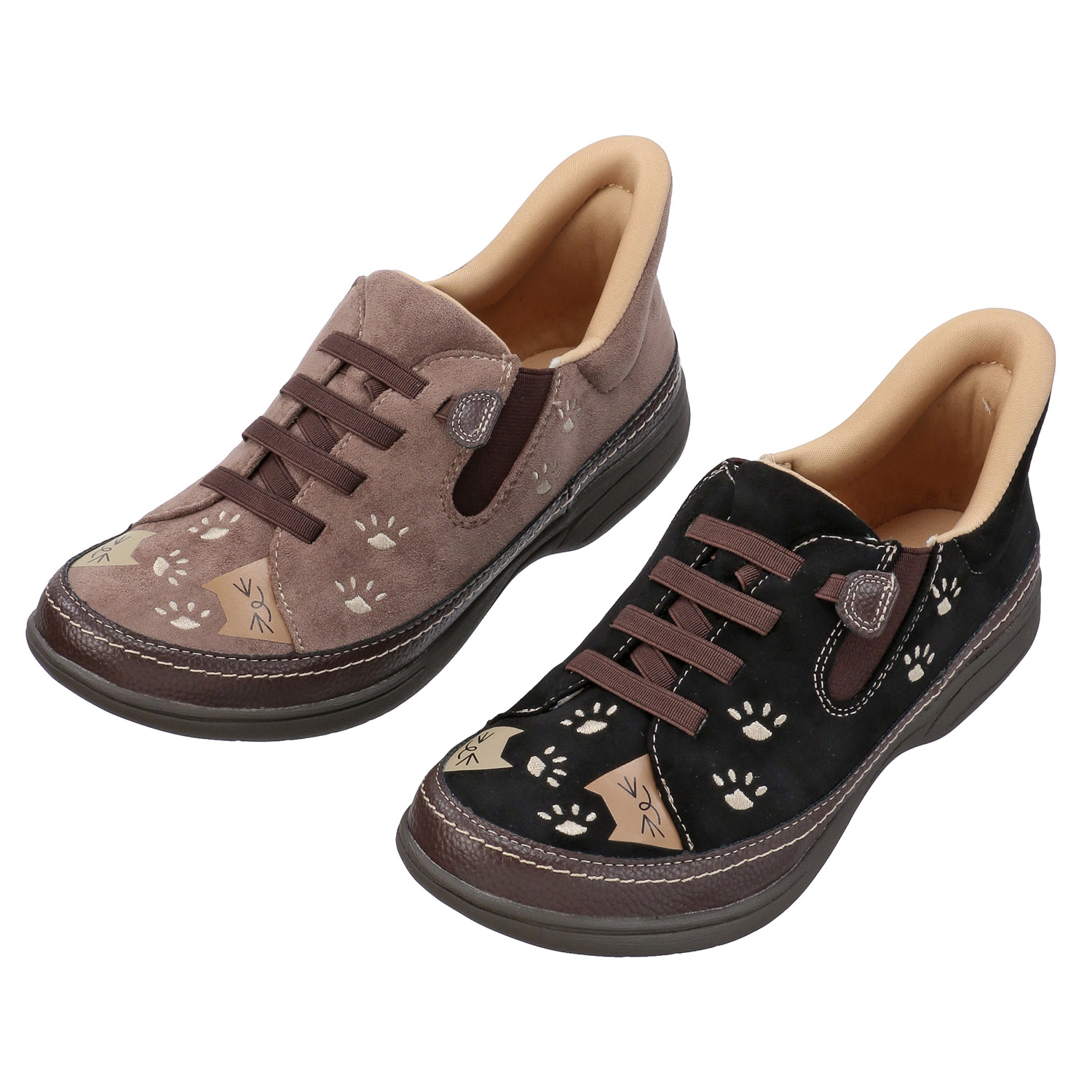 SPEEDY DUCK するっとIN猫柄シューズ7769