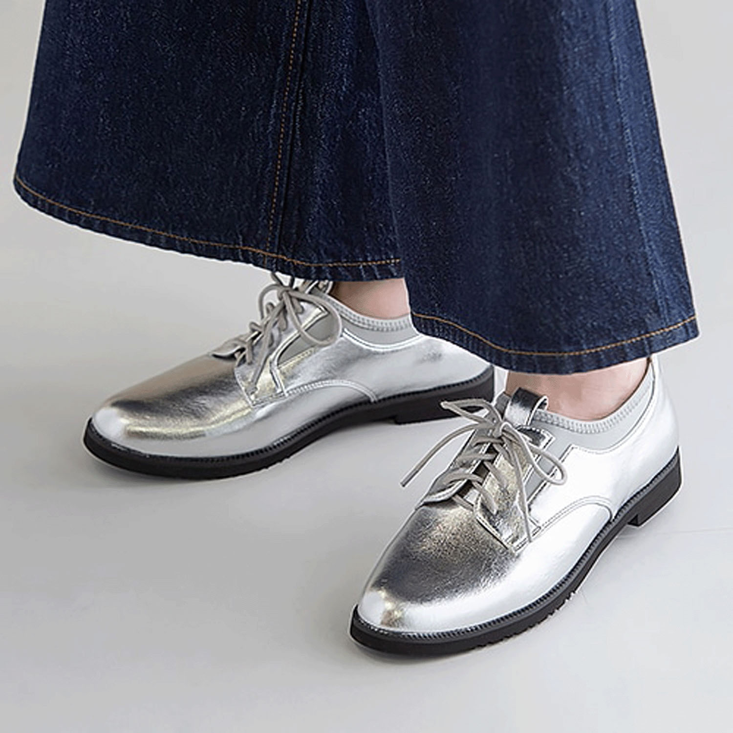 JELLY BEANS レースアップマニッシュシューズ - 画像1