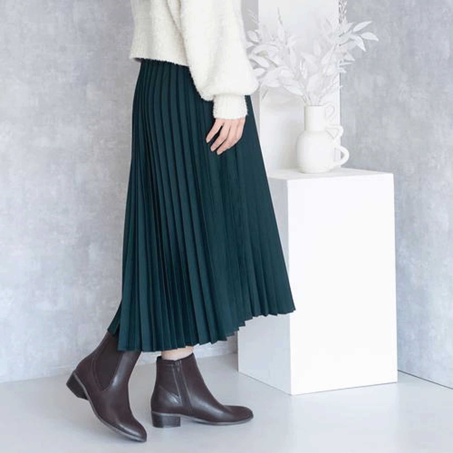 【人気サイドゴアブーツ】 JELLY BEANS サイド切り替えショートブーツ - 画像9