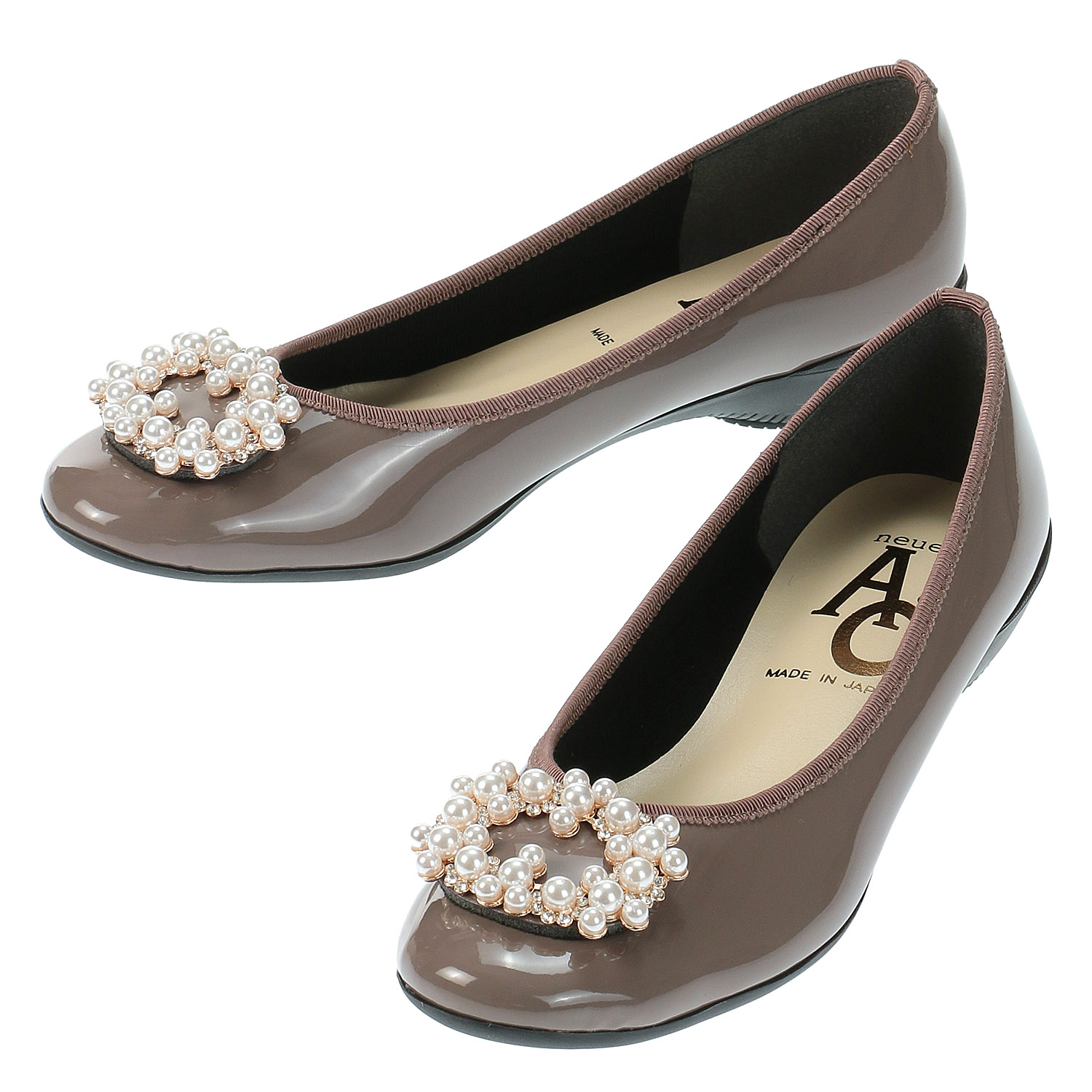 AC パール飾り付きエナメルパンプスE1220 - 画像7