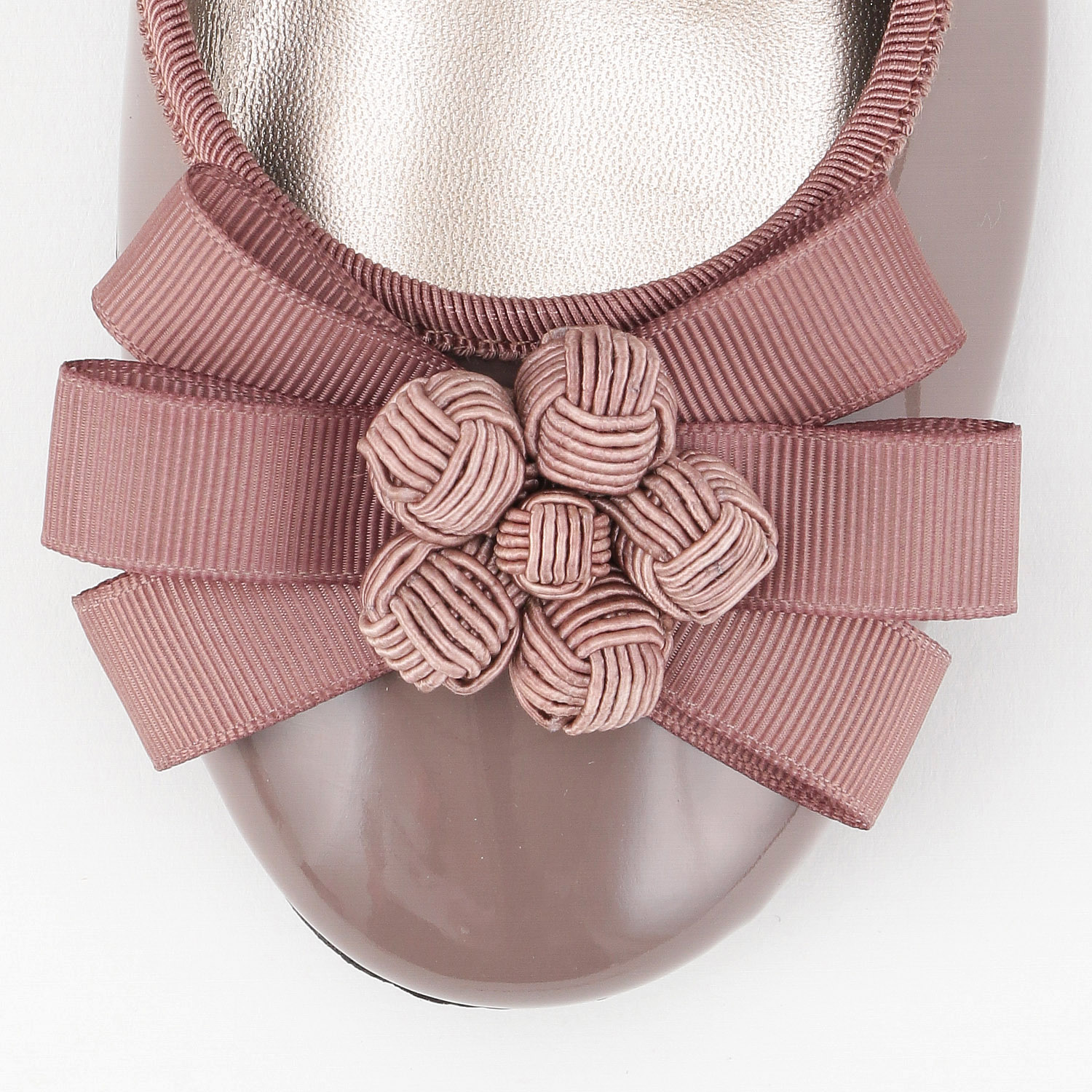 AC 玉飾りリボン付きパンプス1536 - 画像7