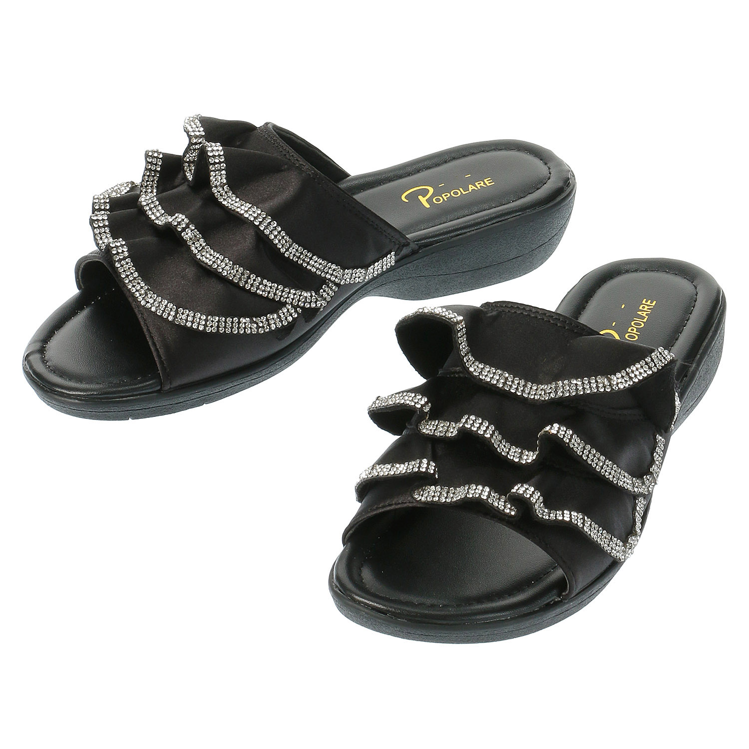 POPOLARE フリルストーン付きミュール C0307 - 画像2