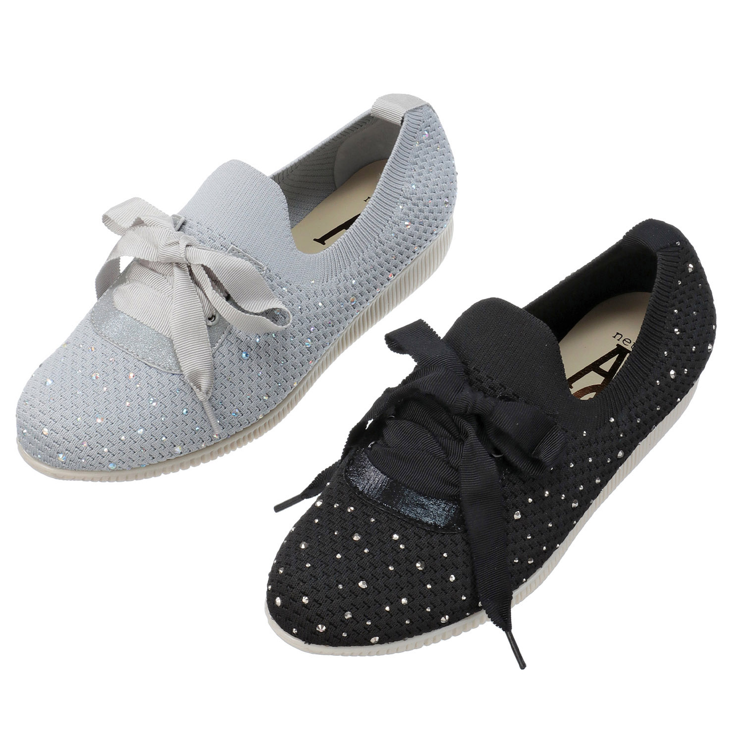 AC リボン紐付きニットシューズ 308