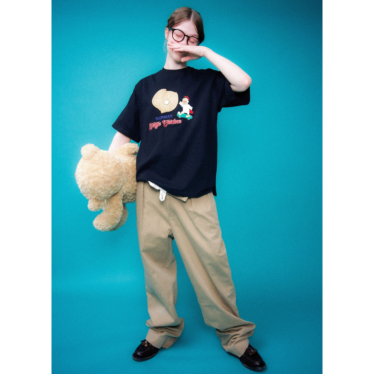 【3／26まで予約受付中】HUMAROUS  PUGFFLE CHICKEN Tee - 画像7