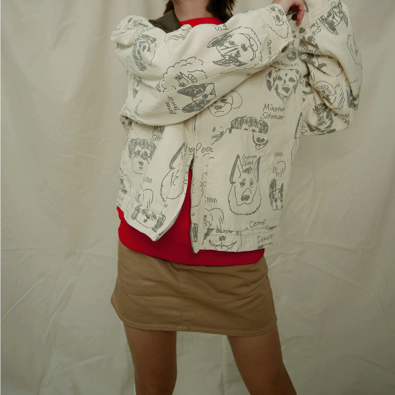 【10／22まで予約受付中】HUMAROUS  Many dogs Blouson - 画像3