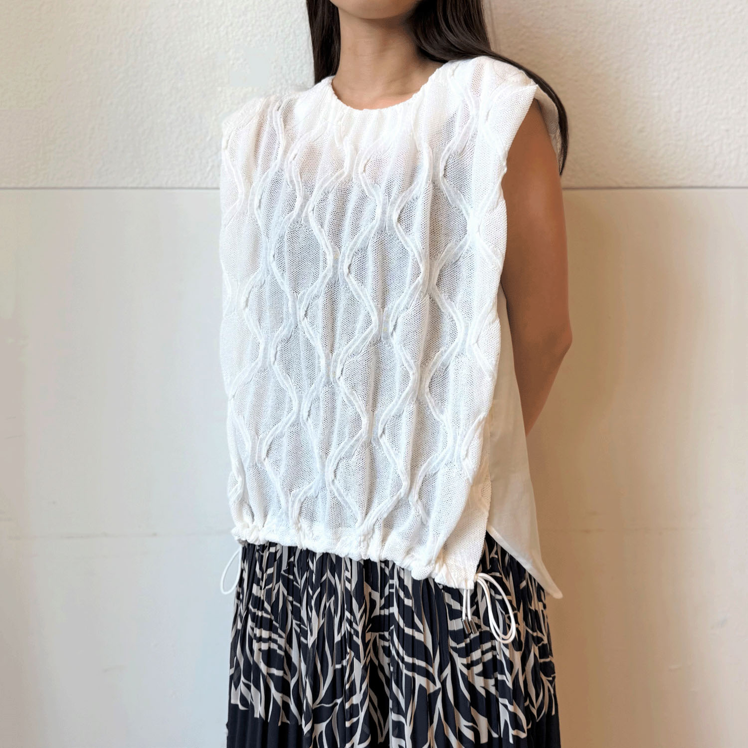 ハルズアミ バックフレアニットソー - 画像3