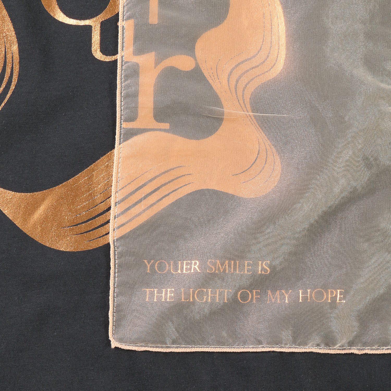 ハルズアミ シアードッキング箔プリントTシャツ - 画像7