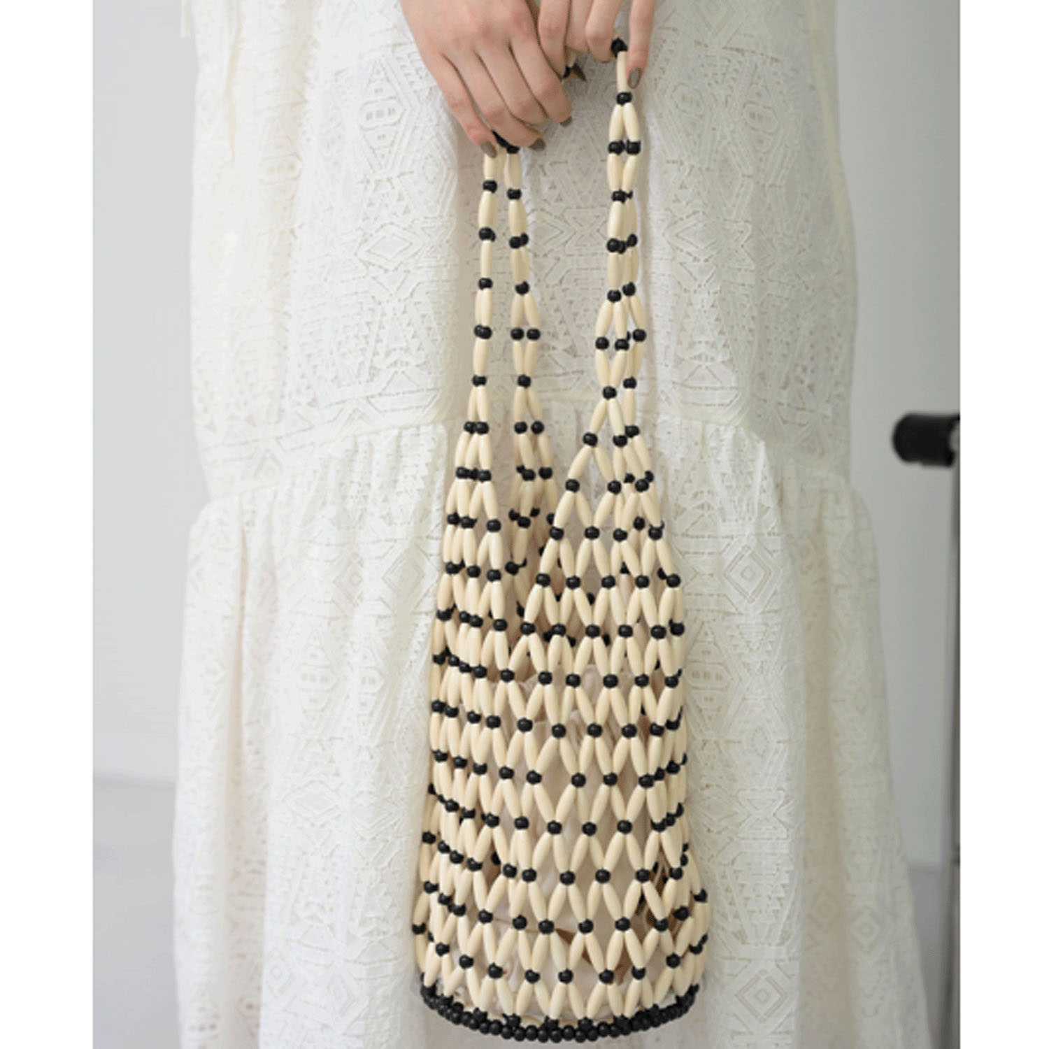 ボーダー編みバッグ - 画像7