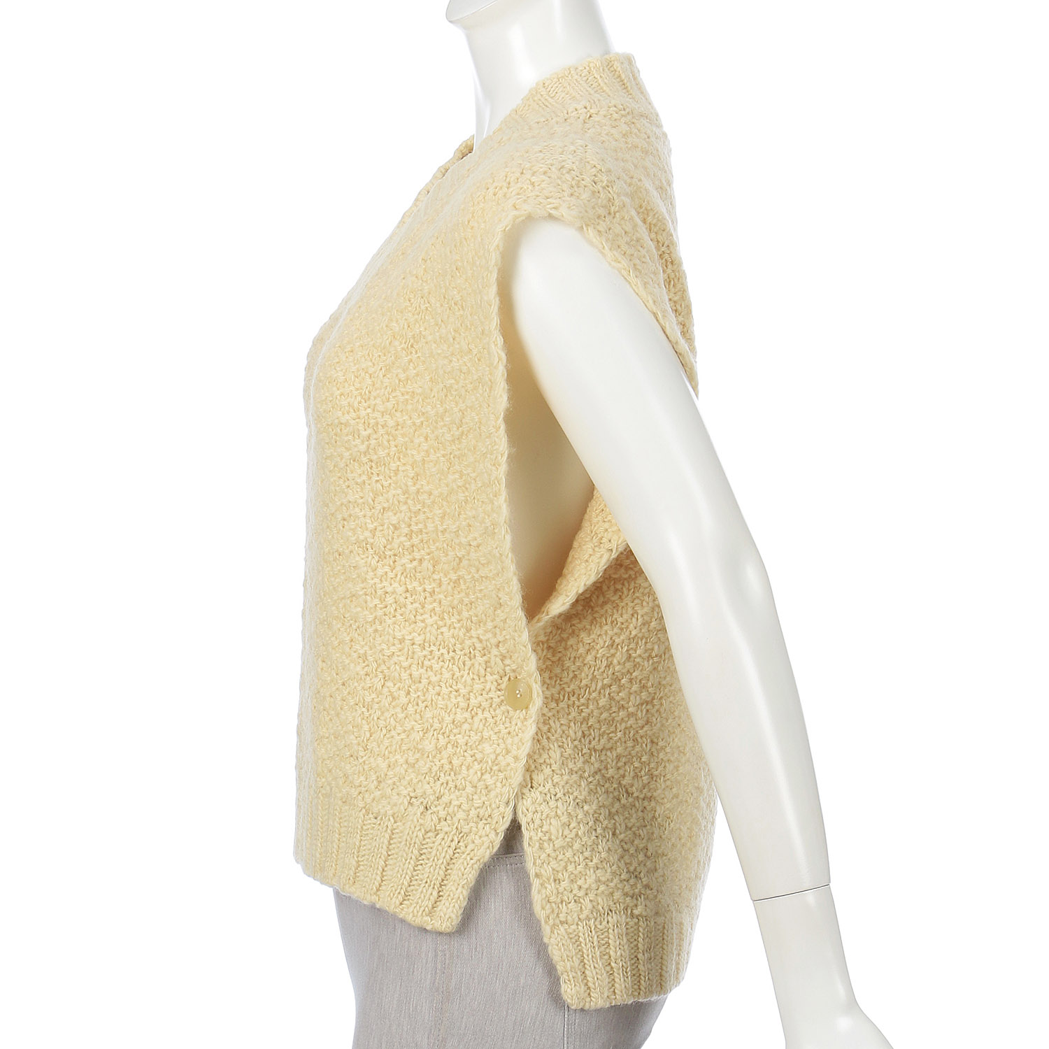 【Insta live】EMMACULATE Vネックショートベスト - 画像2