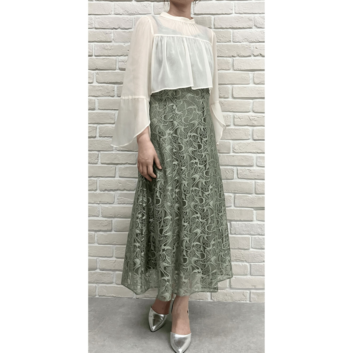 Replete ブラウス×ワンピース2点セット - 画像3