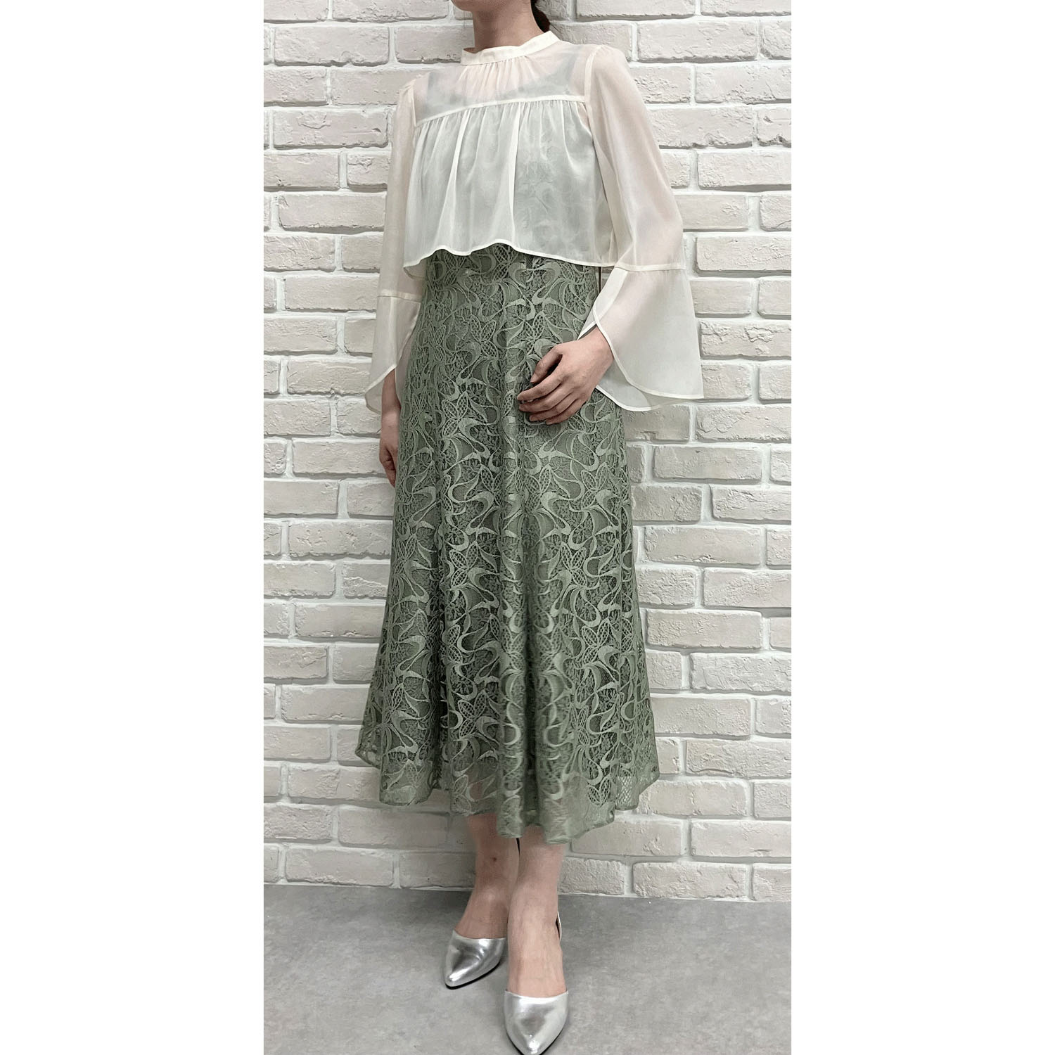 Replete ブラウス×ワンピース2点セット