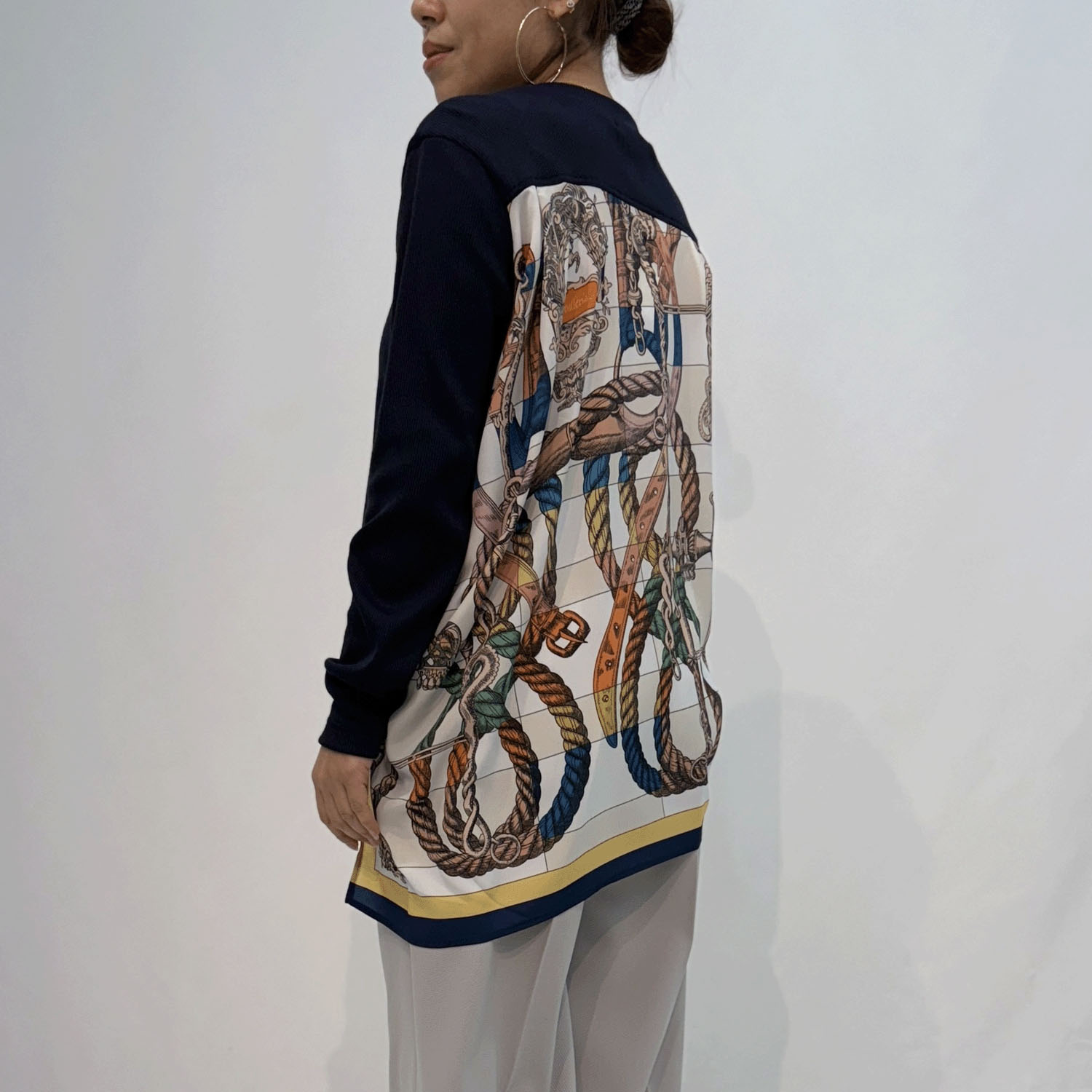 ハルズアミ バックスカーフリブニットソー - 画像12