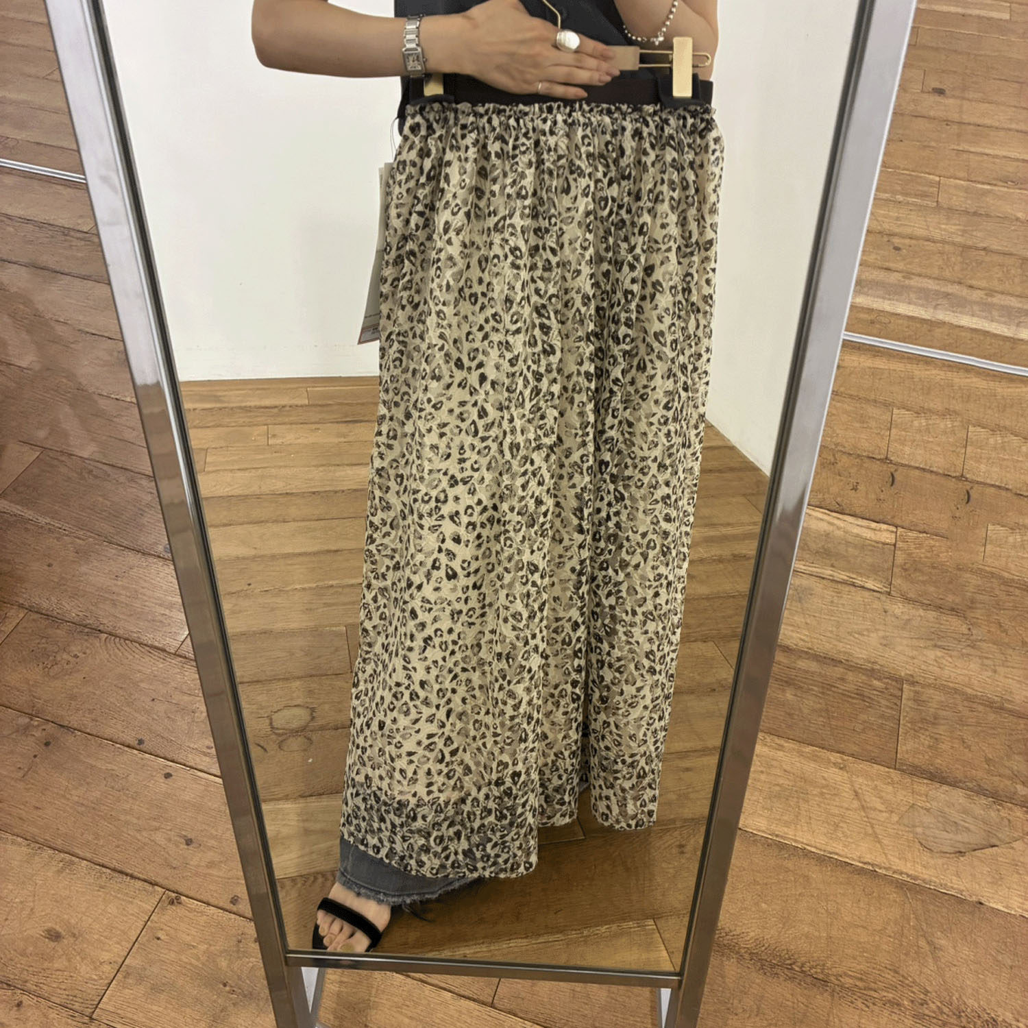 SEADRAKE ラッセルレースレオパードスカート - 画像7