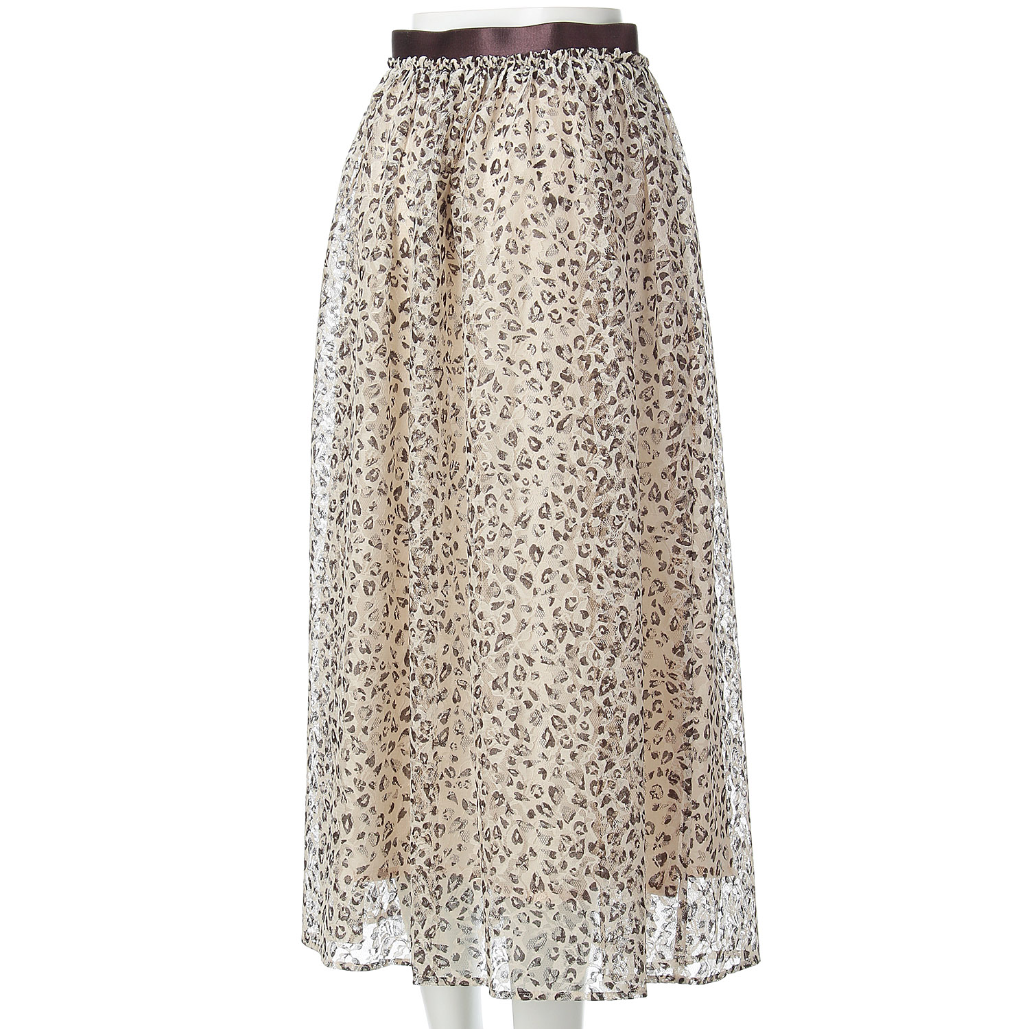 SEADRAKE ラッセルレースレオパードスカート - 画像9