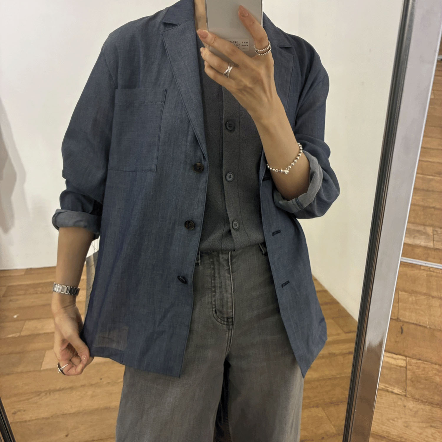 SEADRAKE シアーデニムジャケット - 画像5