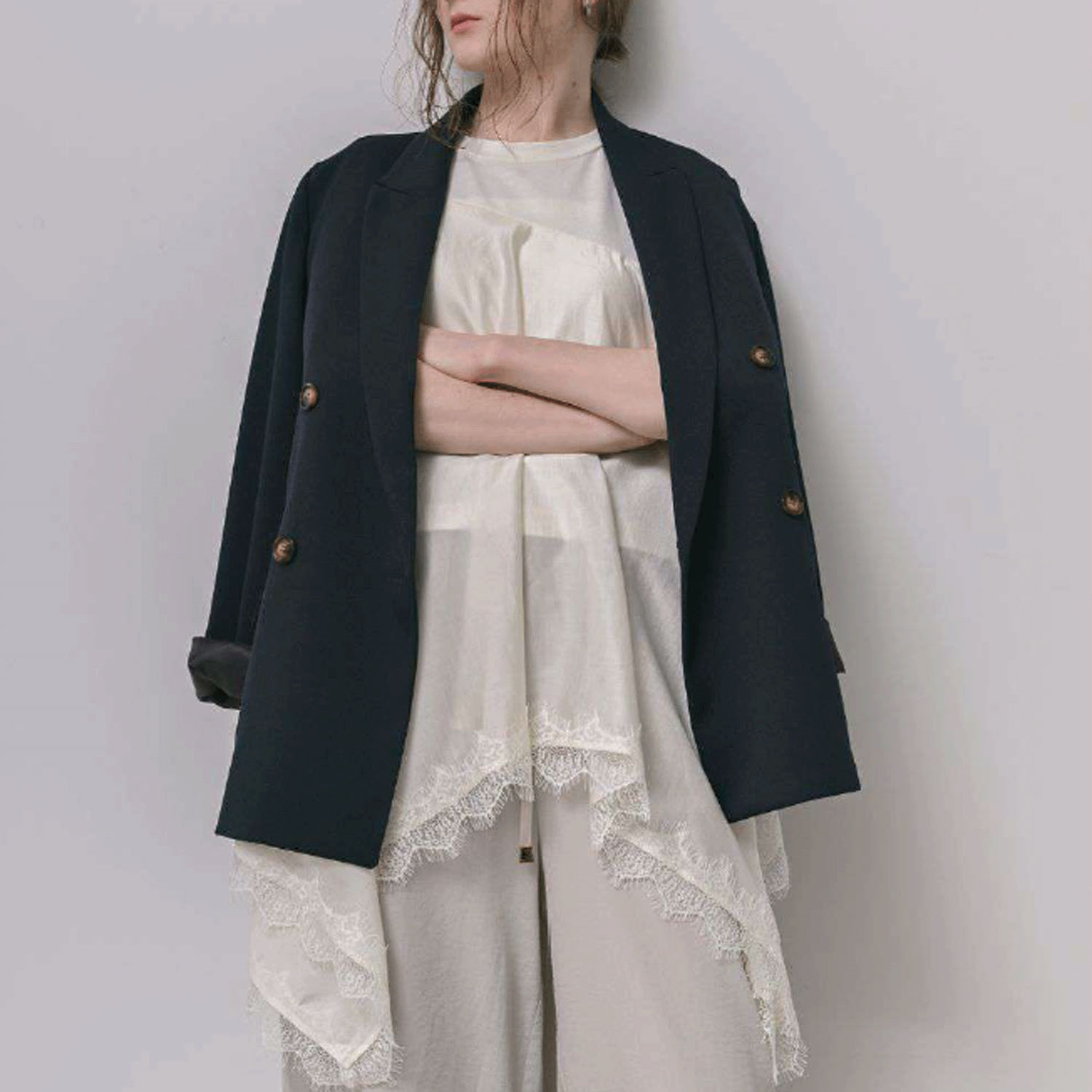 HERENCIA 紺ブレジャケット