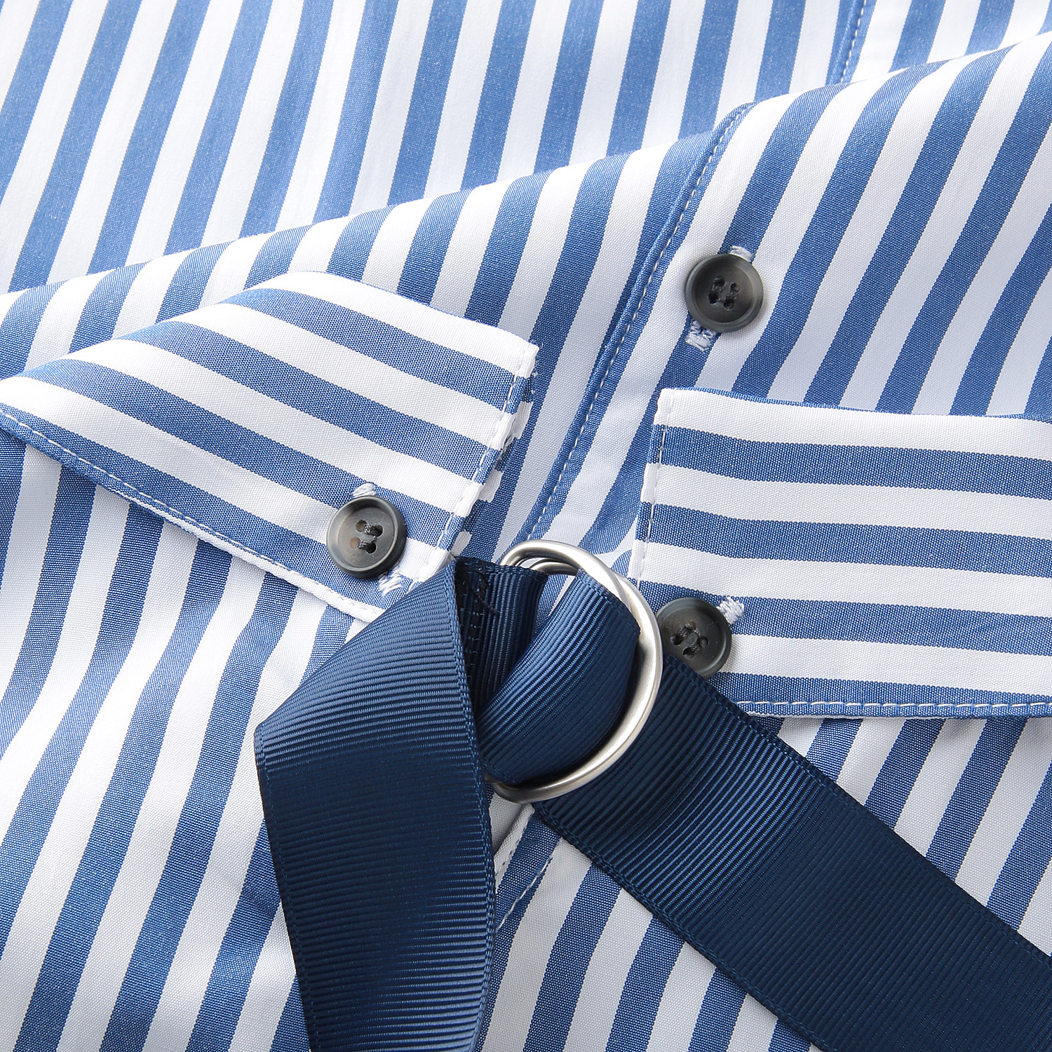 HERENCIA 前開きストライプワンピース - 画像11