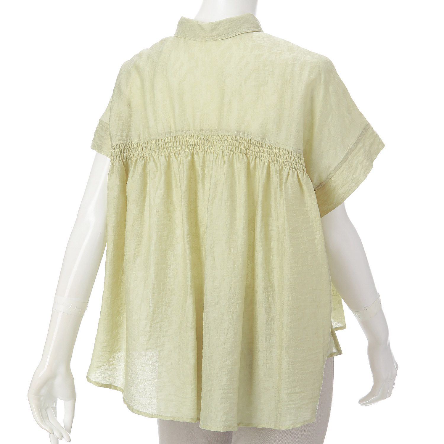 SEADRAKE シアーレオパードジャカードブラウス - 画像6