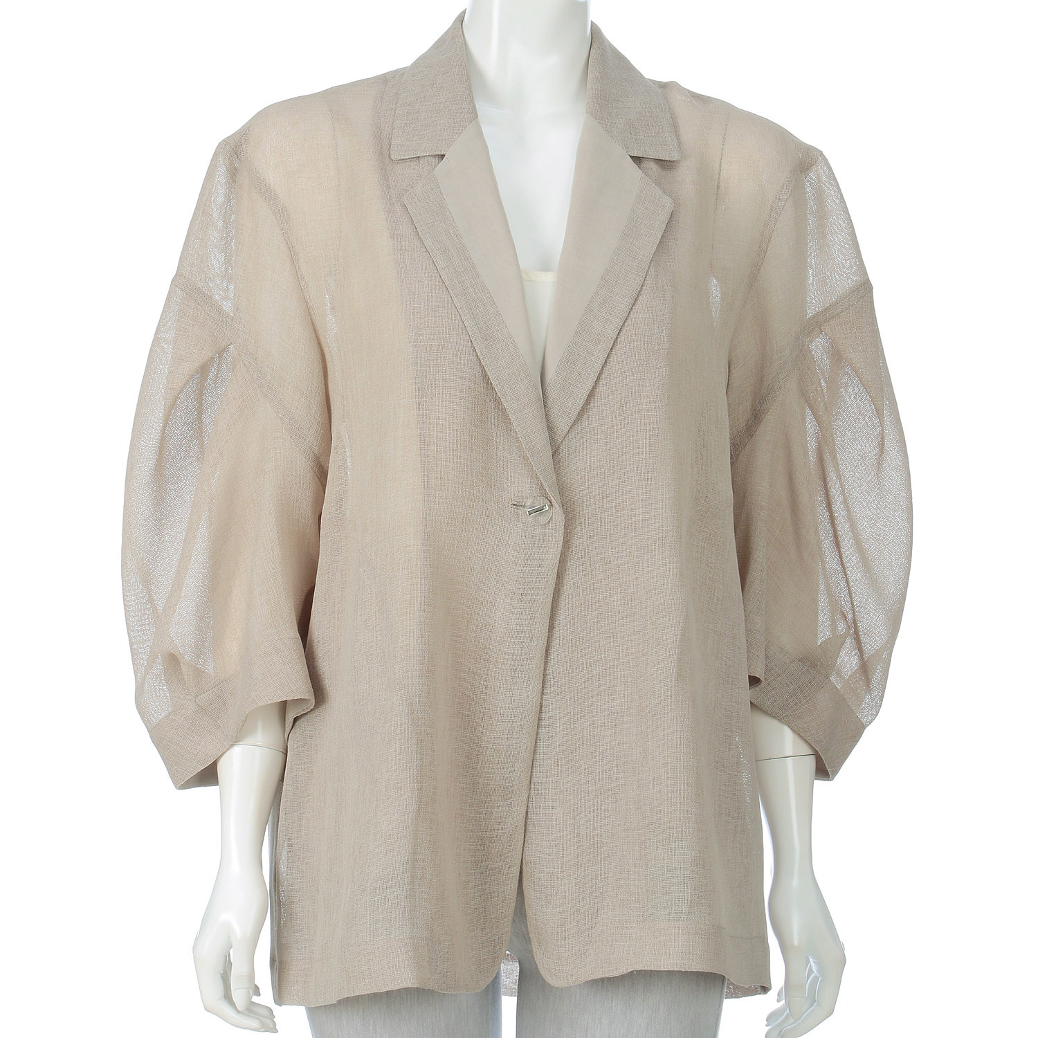 ハルズアミ コクーンスリーブメッシュジャケット - 画像16