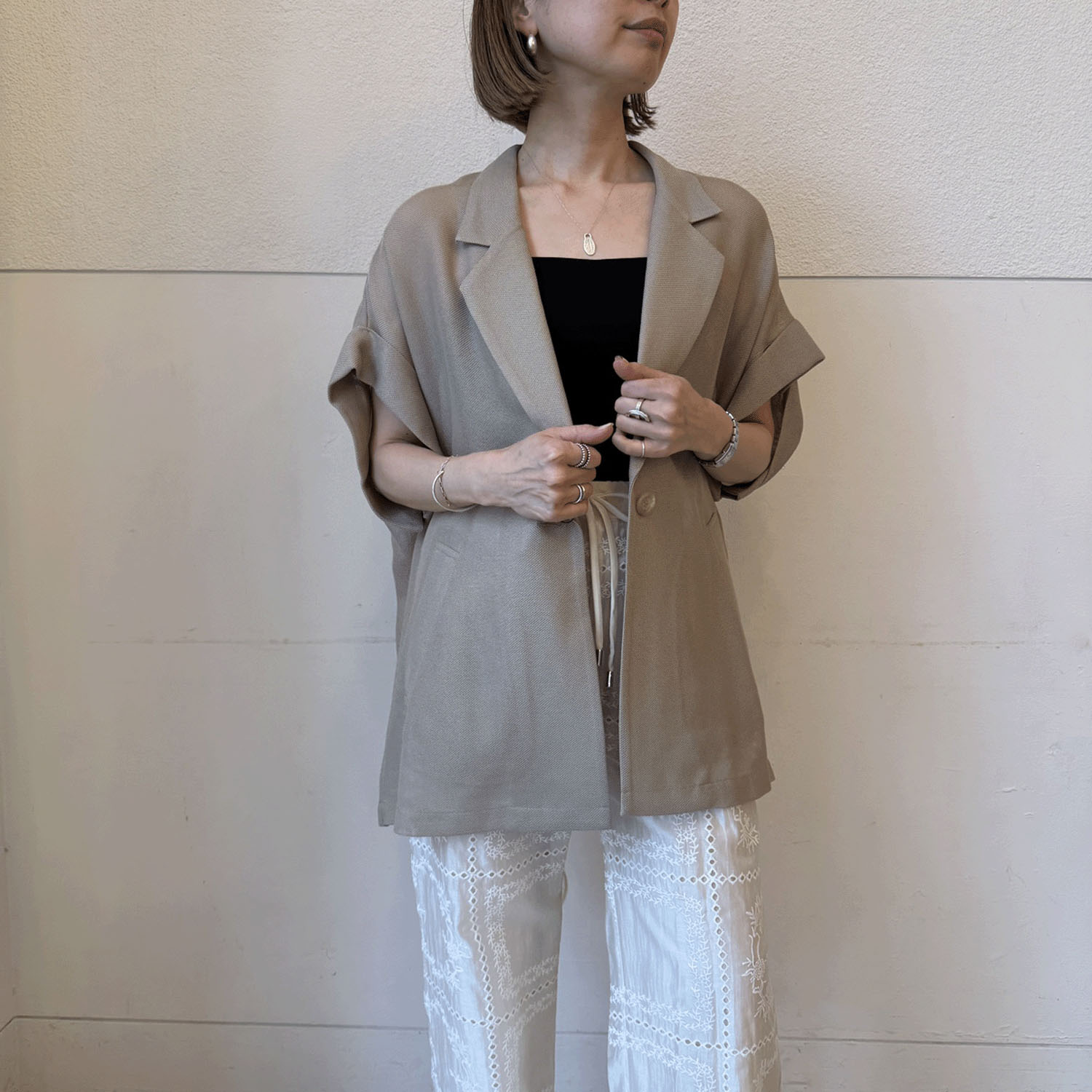 ハルズアミ ハーフスリーブジャケット